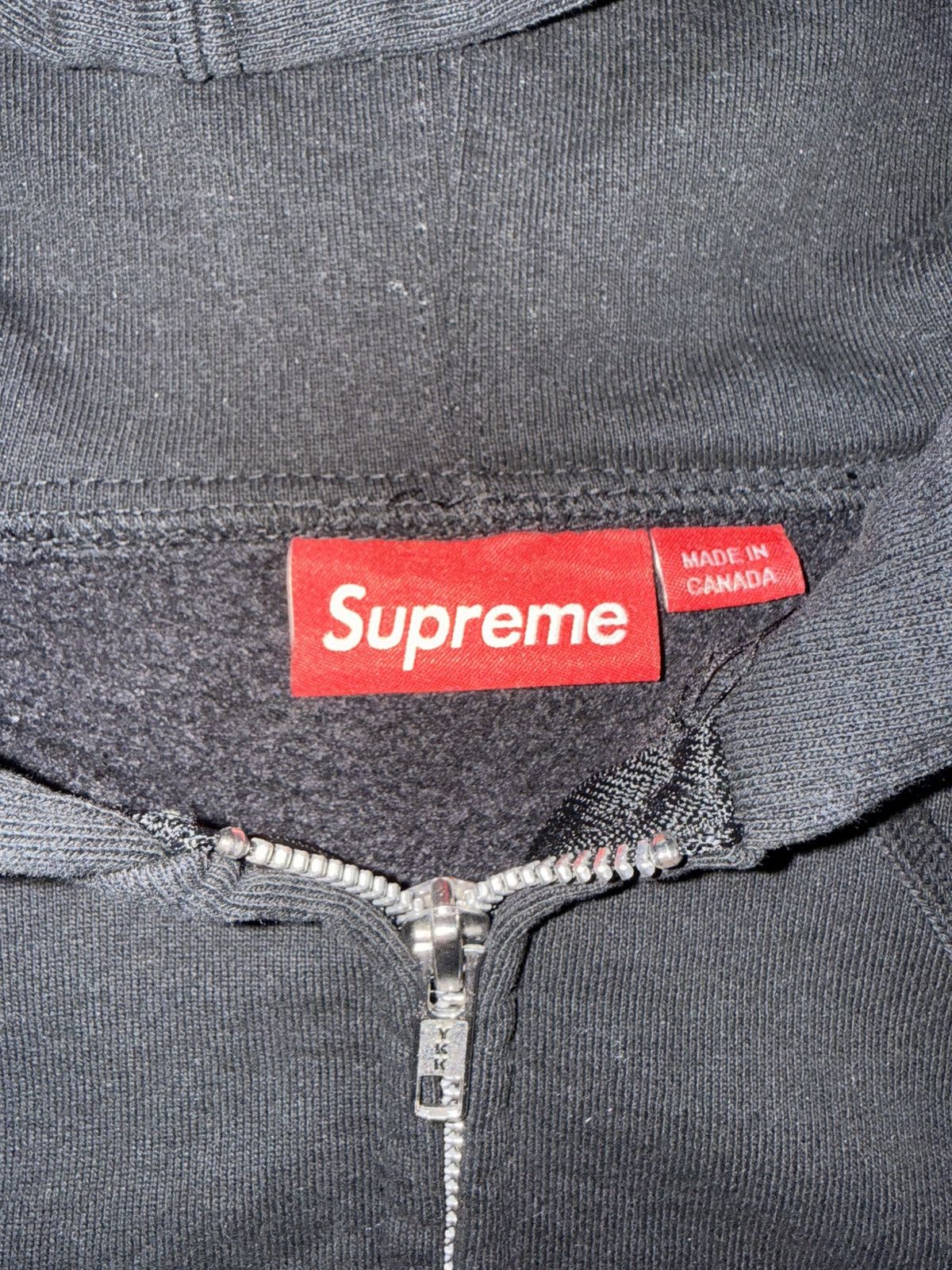 Supreme SUPREME (SS25) black applique zip up Size US M / EU 48-50 / 2 - 3 Thumbnail