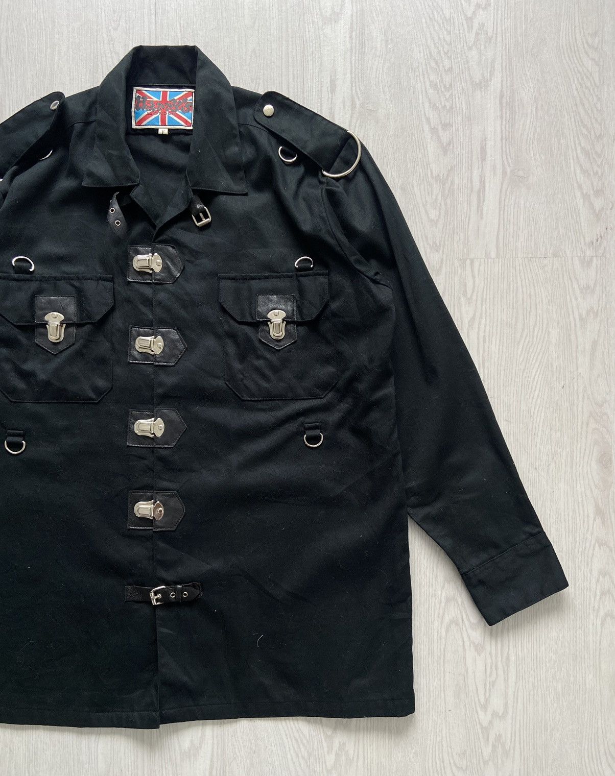 Japanese Brand Vintage Archive 1980’s Harry’s London Bondage Punk Shirt Size US L / EU 52-54 / 3 - 2 Thumbnail