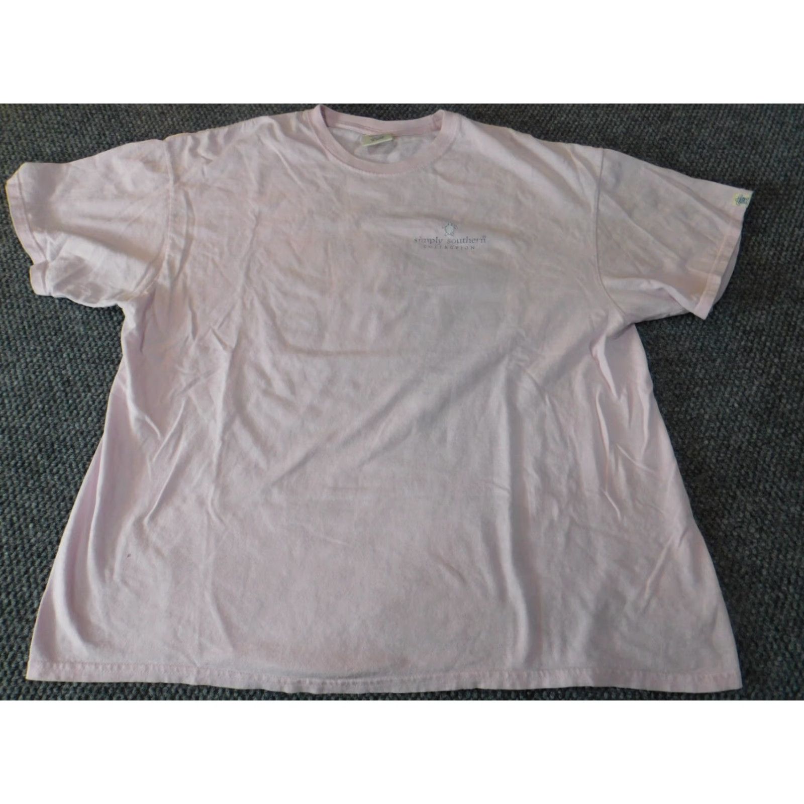 Pinko Simply Southern Shirt Mens XL Pink Graphic Crew Neck Short Sleeve Cotton Logo Regular Size US XL / EU 56 / 4 - 2 Thumbnail