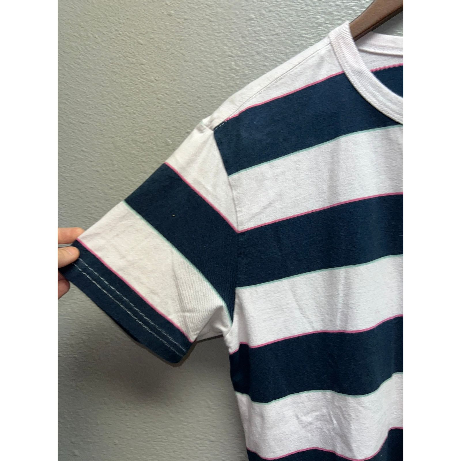 Dark Seas Division Dark Seas Striped Shirt Division Pink Blue Green Tee Medium Size US M / EU 48-50 / 2 - 4 Thumbnail