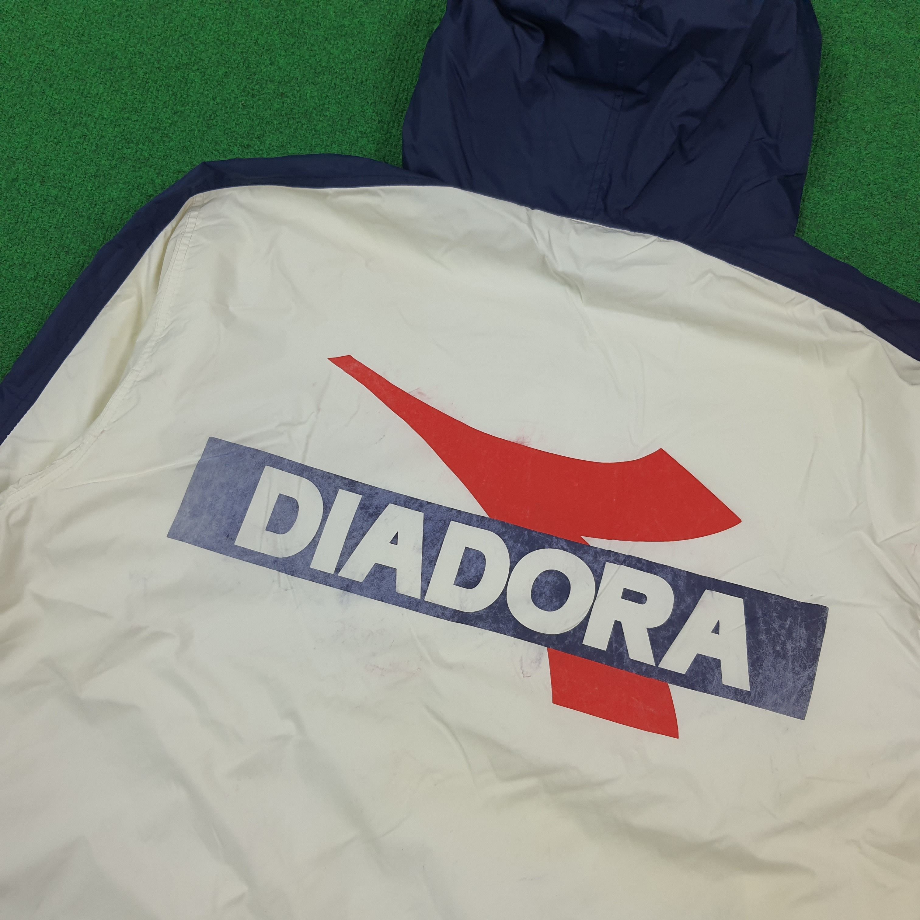 Diadora Vintage 90s Diadora Retro Windbreaker Anorak Jacket C287N27 Size US L / EU 52-54 / 3 - 2 Thumbnail