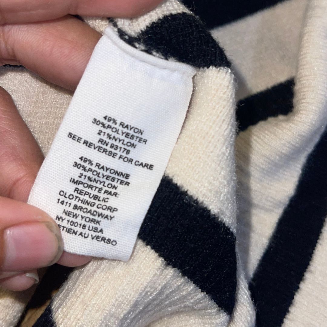 Other For the Republic Knit Cropped Striped Sweater XS Crewneck Size XS / US 0-2 / IT 36-38 - 5 Thumbnail