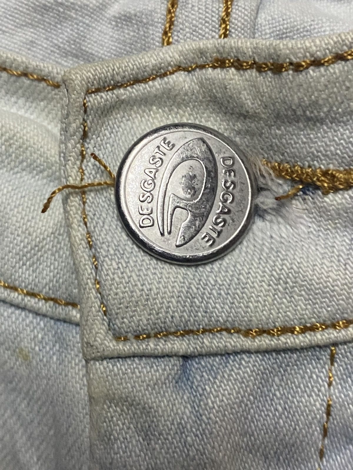 Vintage Vintage Desgaste Euro Claw Mark Flare Jeans Size 26" / US 2 / IT 38 - 11 Thumbnail