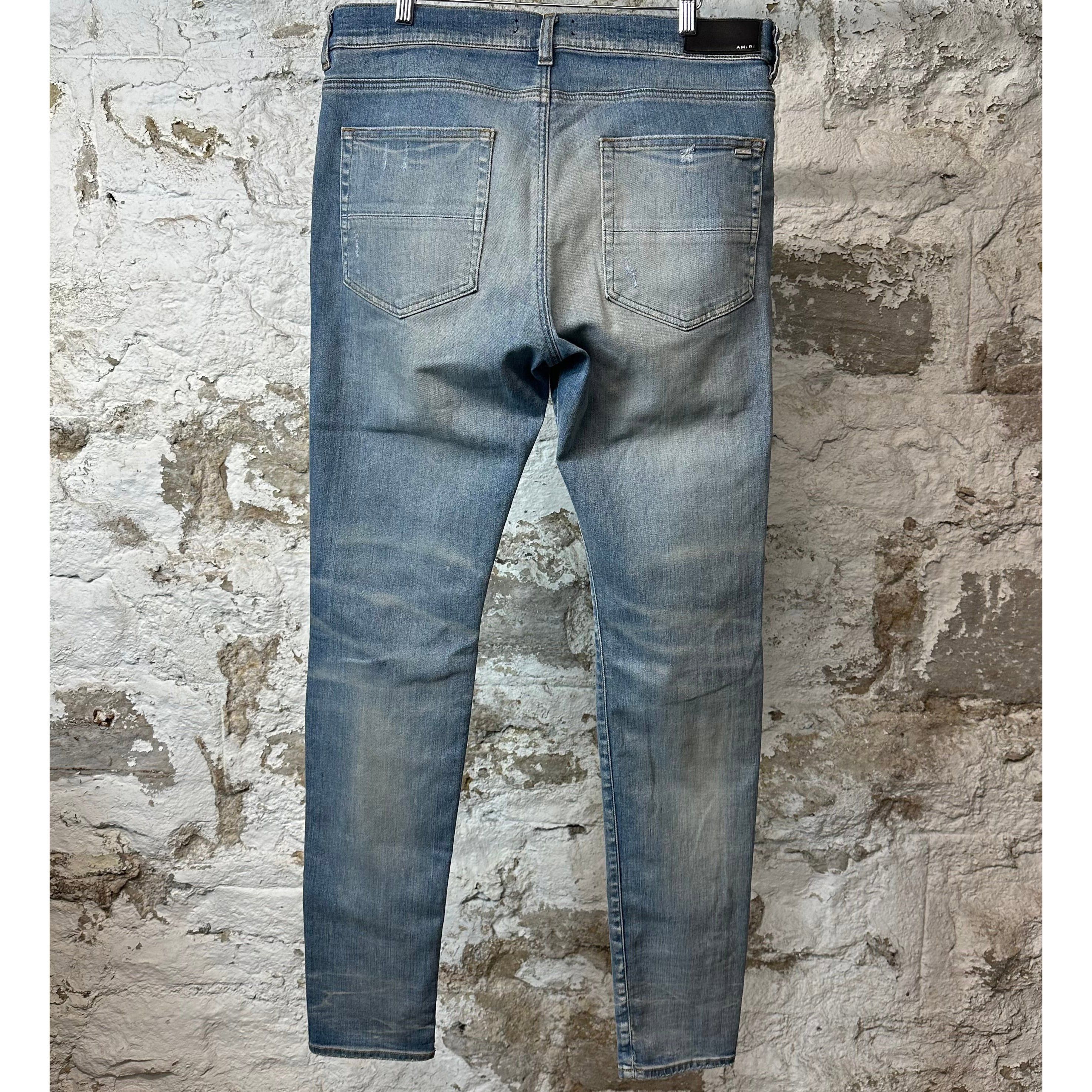 Amiri Amiri MX1 Plaid Flannel Blue Denim Jeans Sz 36 Size US 36 / EU 52 - 2 Thumbnail