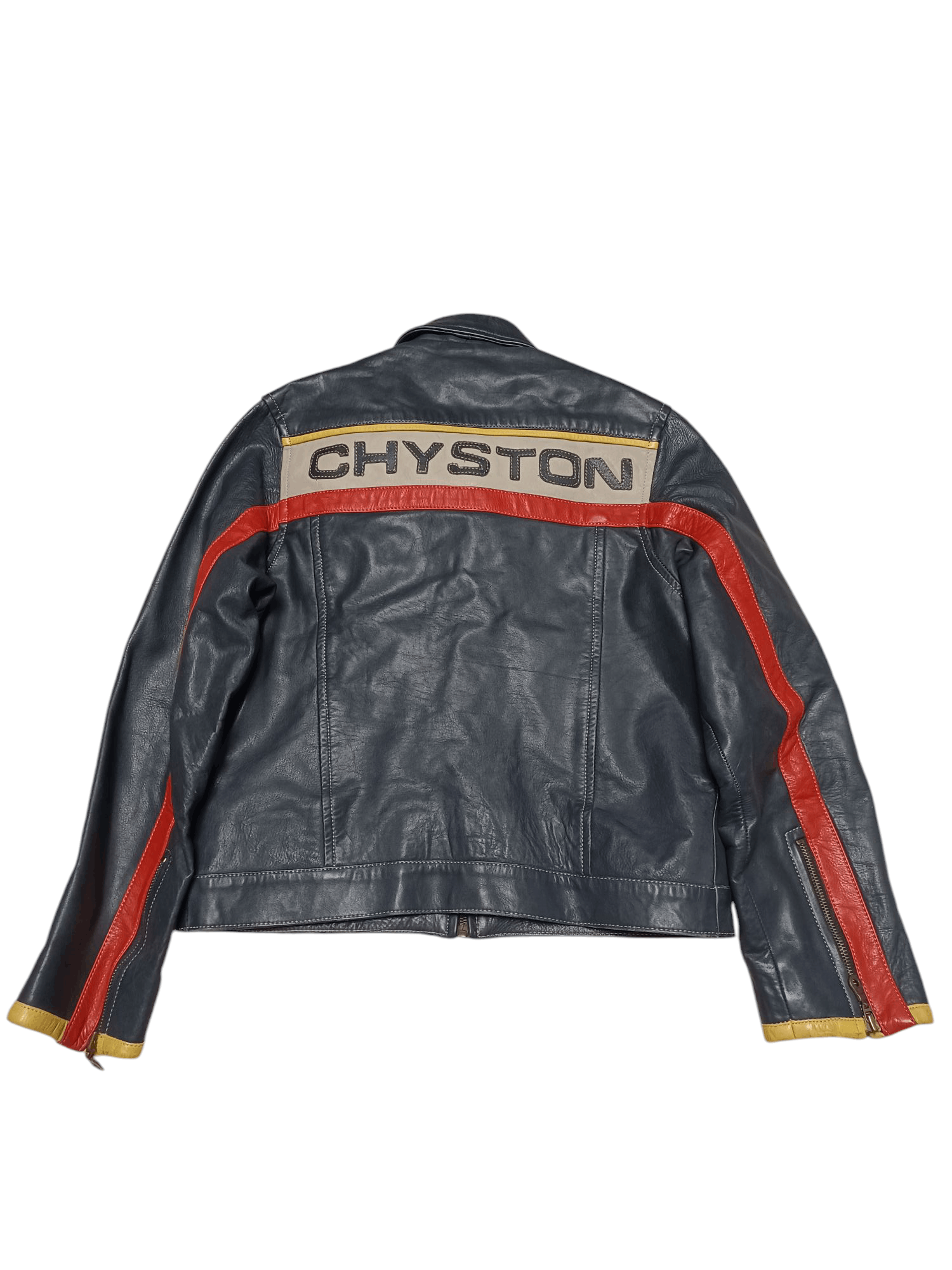 Leather CHYSTON LEATHER JACKET RACING VINTAGE 90S Size US M / EU 48-50 / 2 - 3 Thumbnail