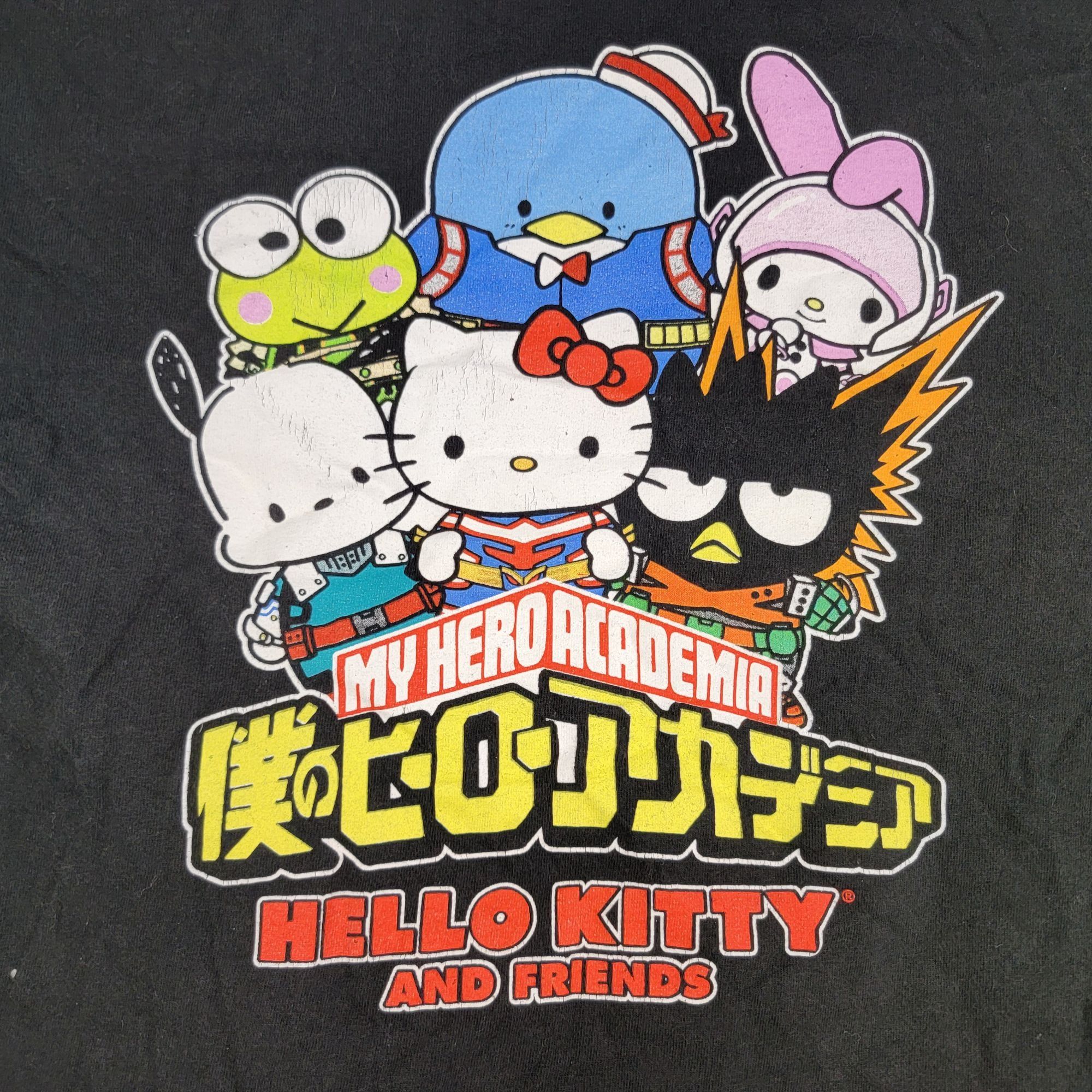 Other My Hero Academia x Hello Kitty Adults Large Black T Shirt An Size US L / EU 52-54 / 3 - 3 Thumbnail