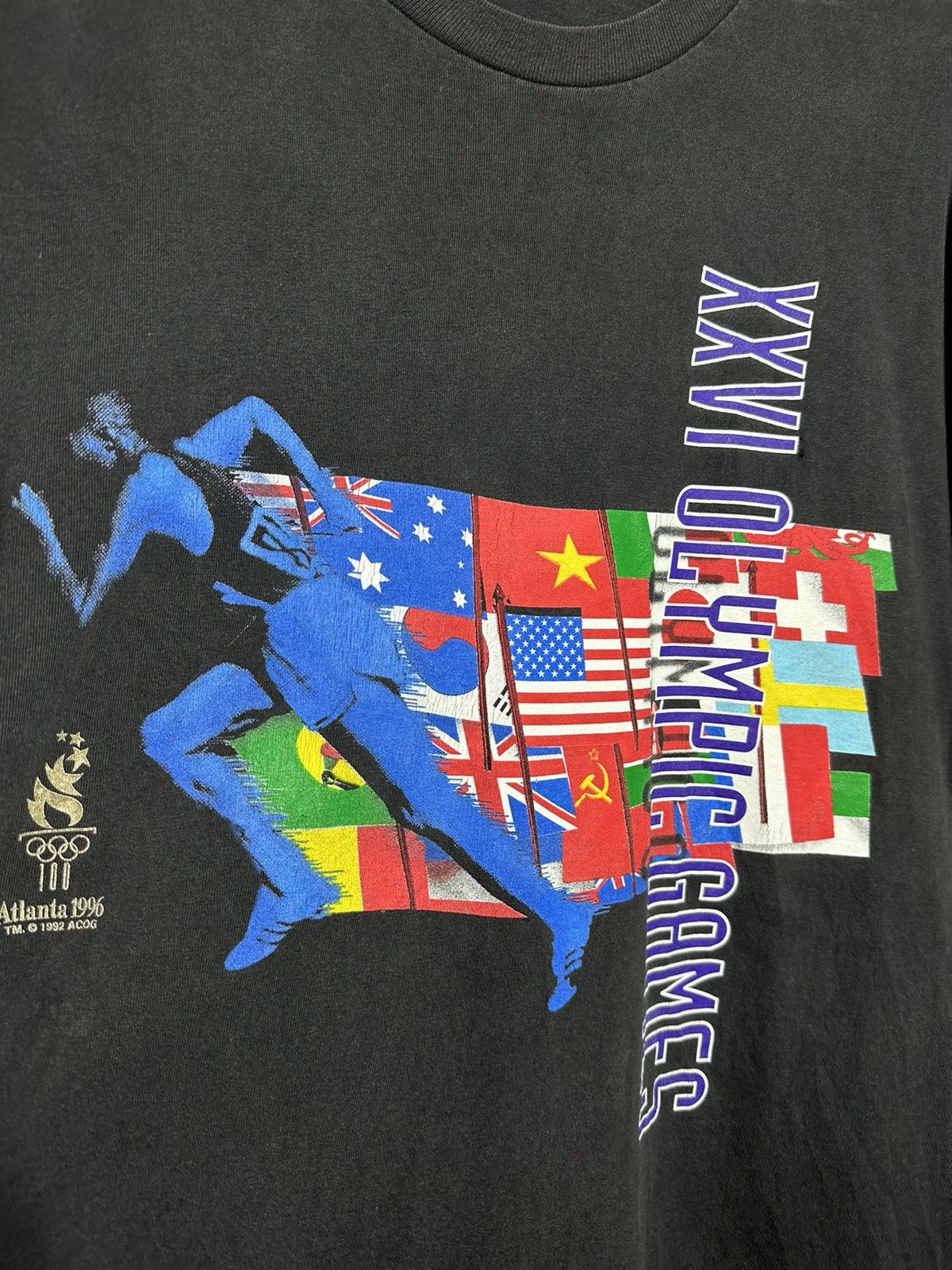 USA Olympics × Vintage 🚨Vintage XXVI Olympic Games Atlanta 1996 Olympics T-Shirt Size US XL / EU 56 / 4 - 3 Thumbnail