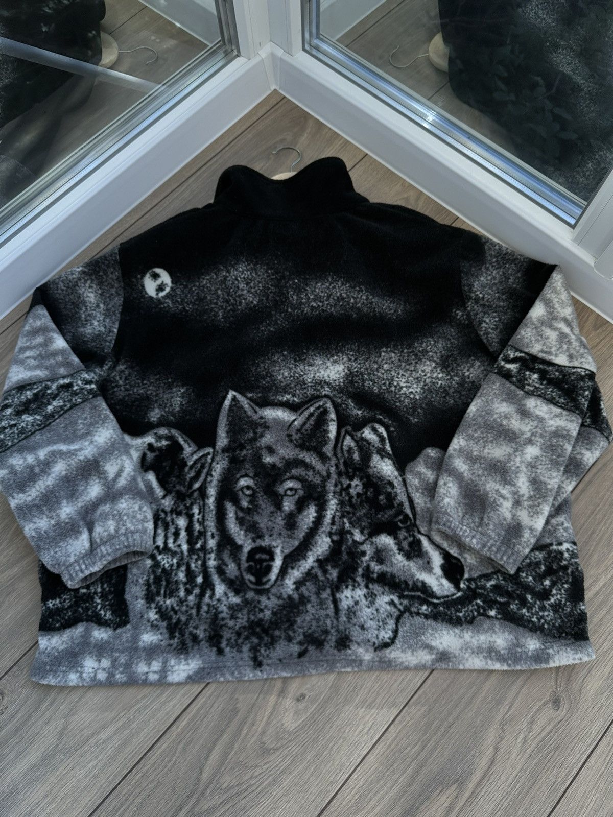 Vintage 🫧Vintage Wolf Fleece Jacket|Animal Print Size US XL / EU 56 / 4 - 9 Thumbnail