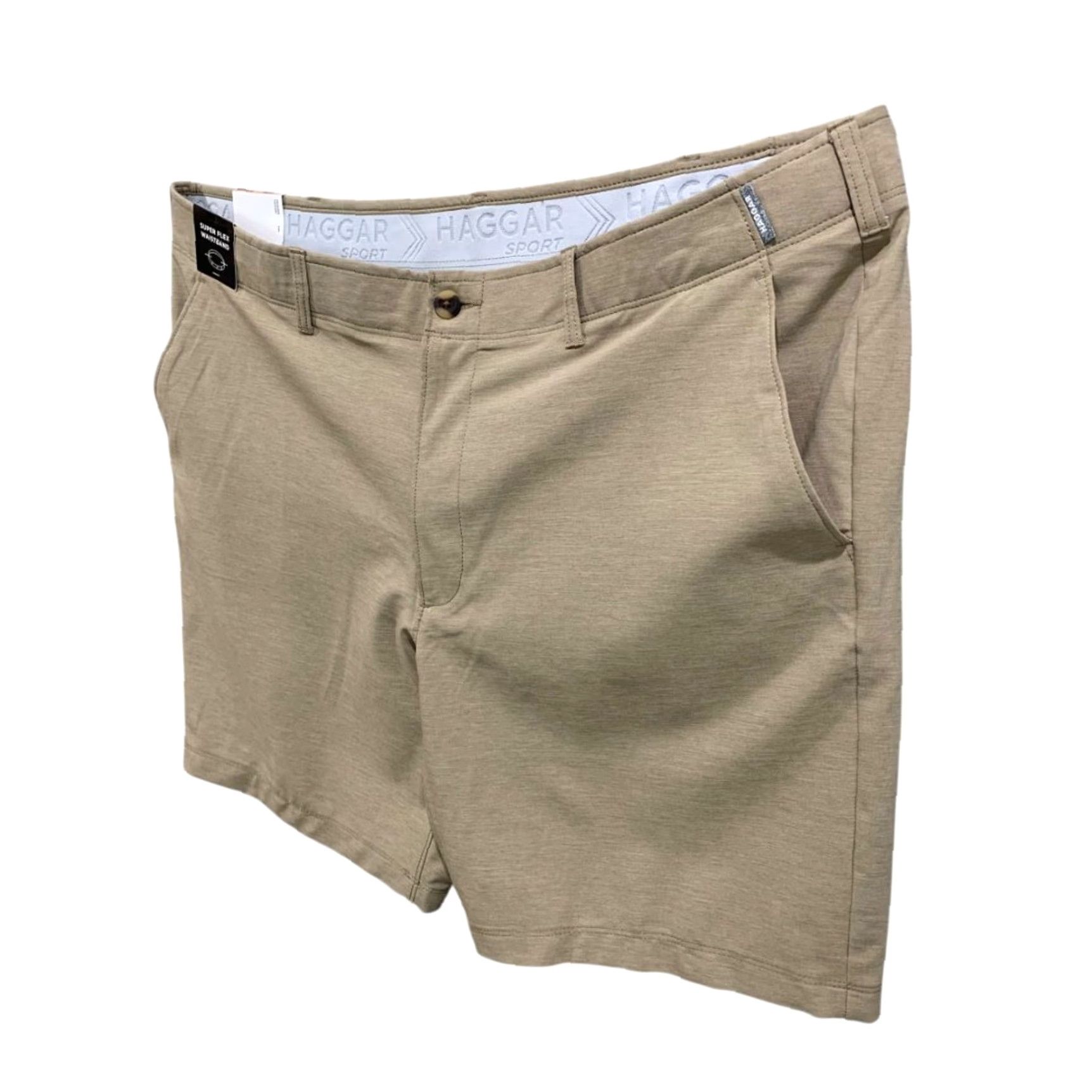 Haggar Haggar Sport Mens Size 42W Brown Performance Shorts 9" Inseam Size US 42 / EU 58 - 3 Thumbnail