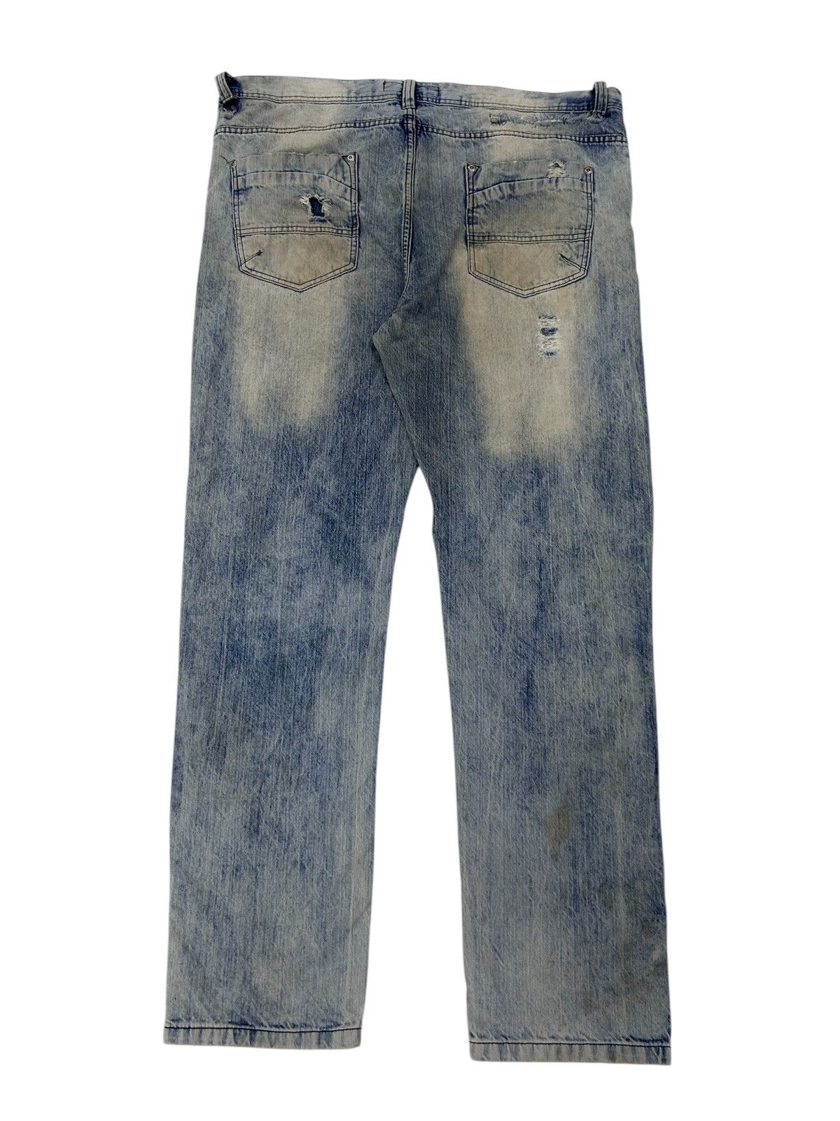 Southpole × Vintage 💥Vintage Southpole Denim Distressed Blue Wash Jeans Size US 42 / EU 58 - 2 Thumbnail