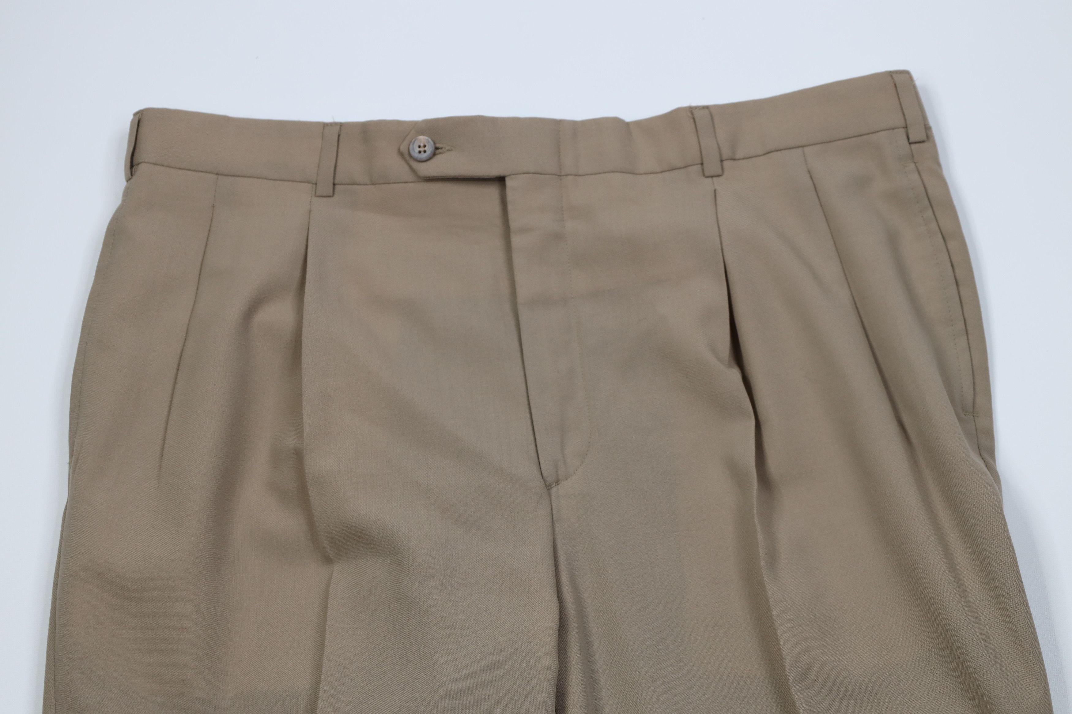 Vintage Vintage 90s Streetwear Wide Leg Chino Pants Beige USA Size US 38 / EU 54 - 2 Thumbnail
