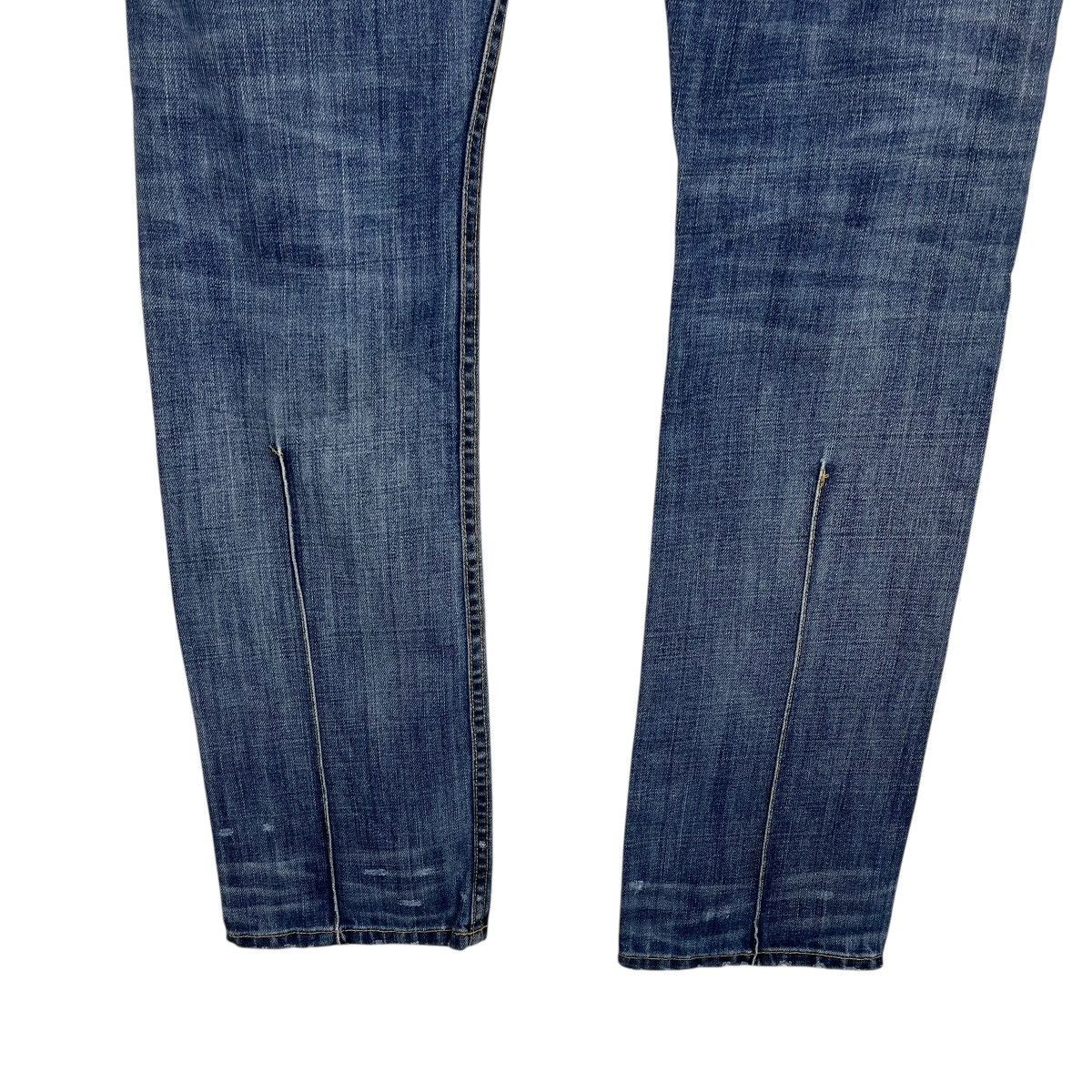 Japanese Brand Vintage 90s 020608 Tears Of Bleu Black Line Denim Size 32" / US 10 / IT 46 - 10 Thumbnail