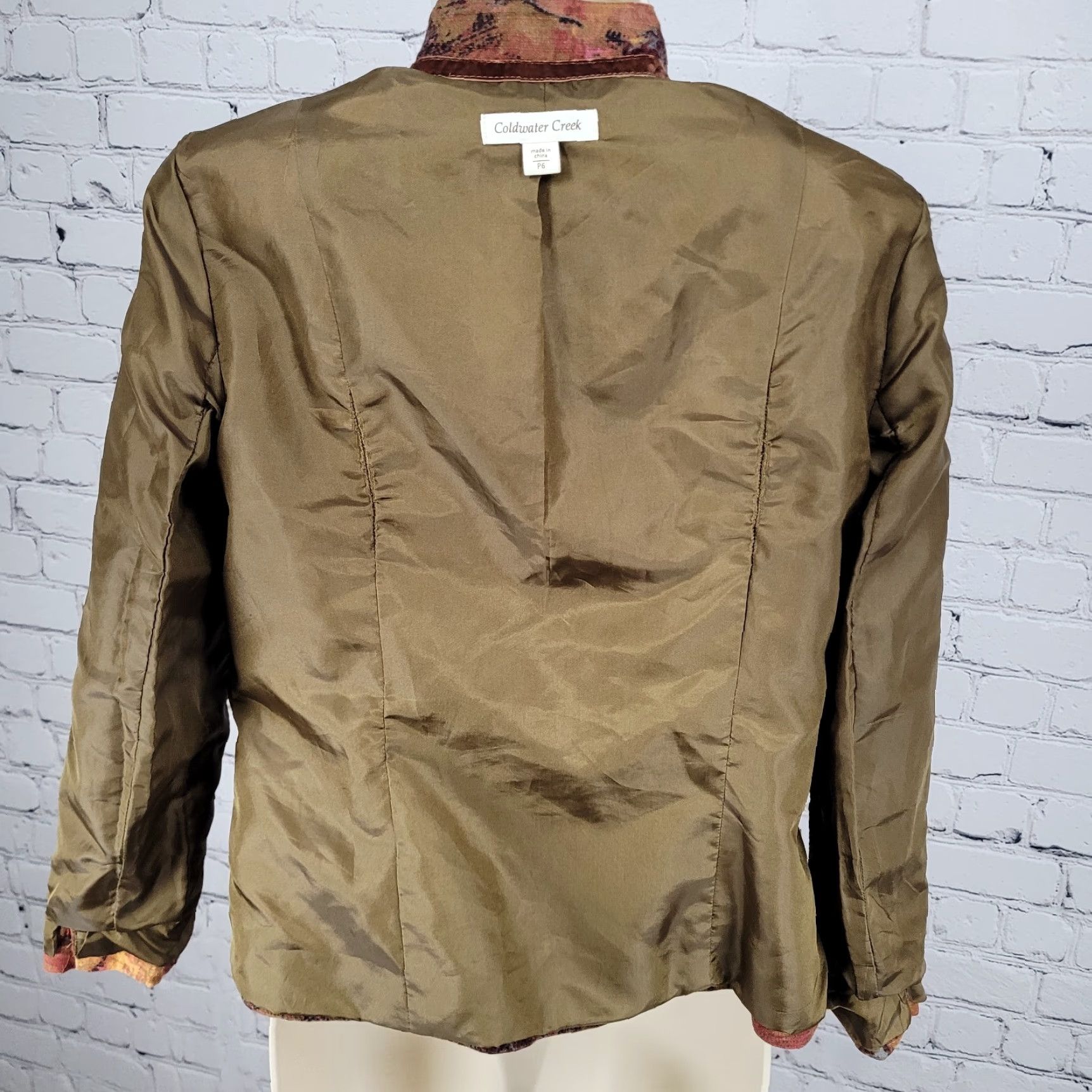 Coldwater Creek Coldwater Creek Multicolor Cotton Stretch Lightweight Buttoned Jacket Size 6P Size M / US 6-8 / IT 42-44 - 6 Thumbnail
