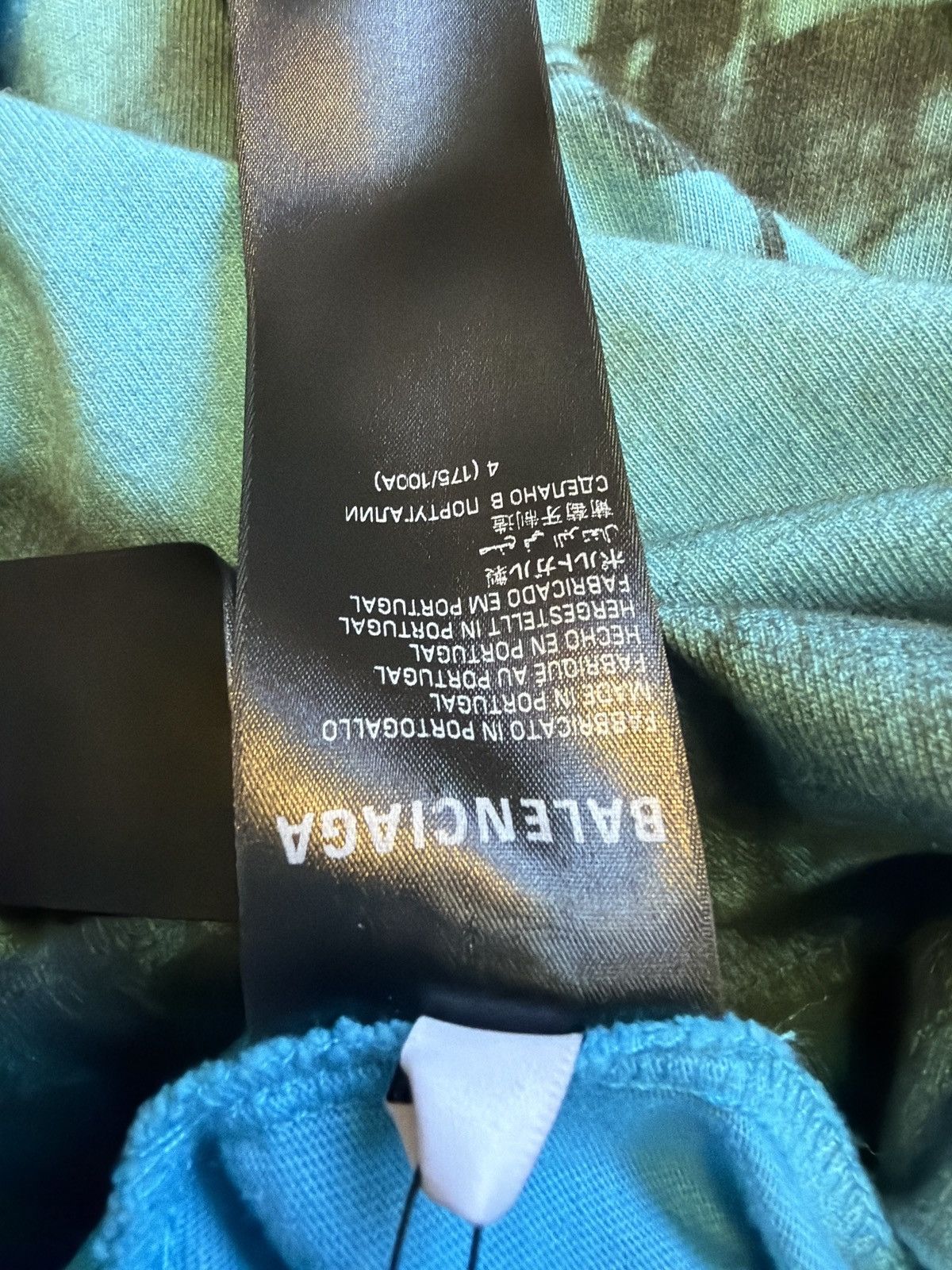 Balenciaga Balenciaga Blue Skater Tee Size US XXL / EU 58 / 5 - 8 Thumbnail