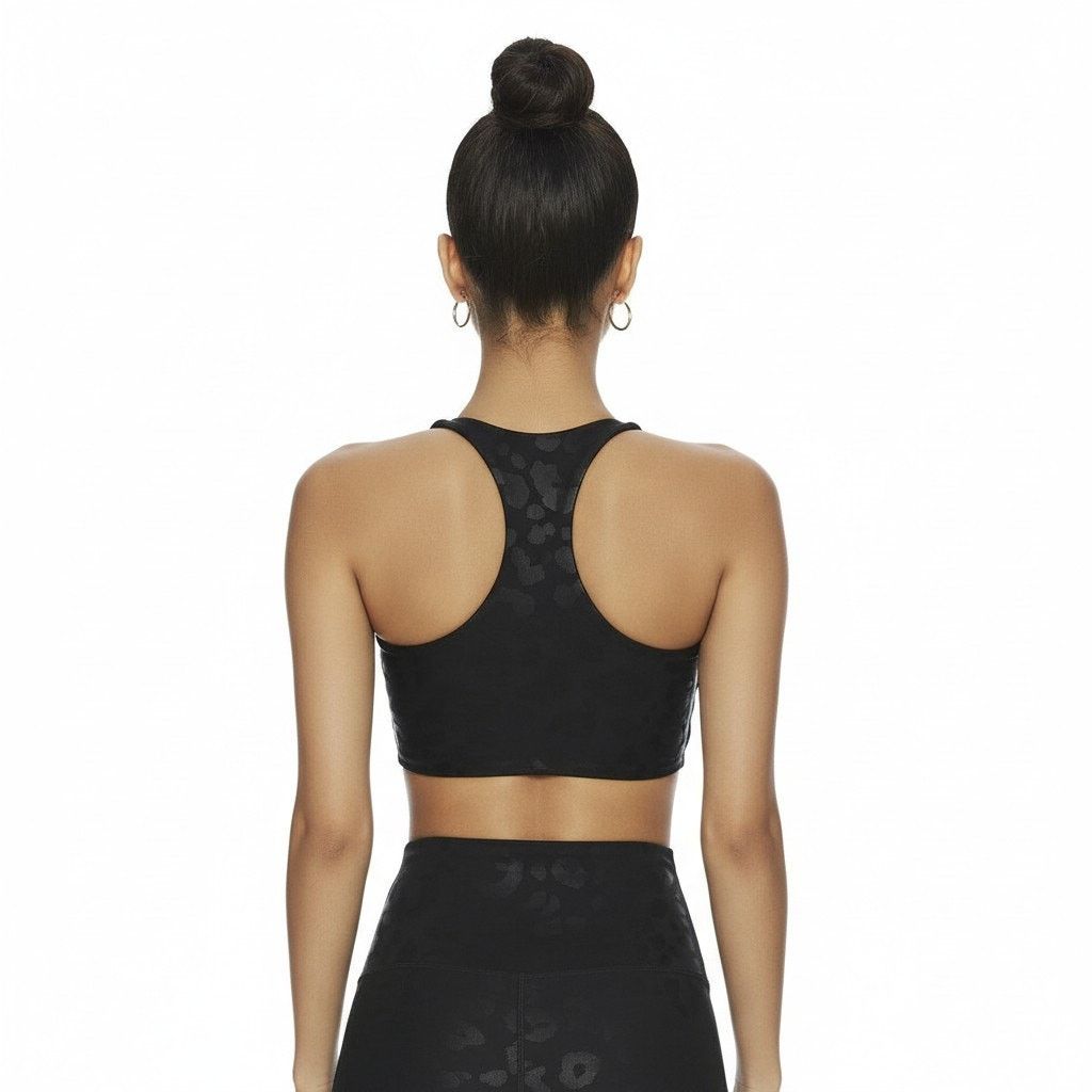 Beach Riot Beach Riot Black Leopard Spot Pattern Print Rocky Top, XS Size ONE SIZE - 3 Thumbnail