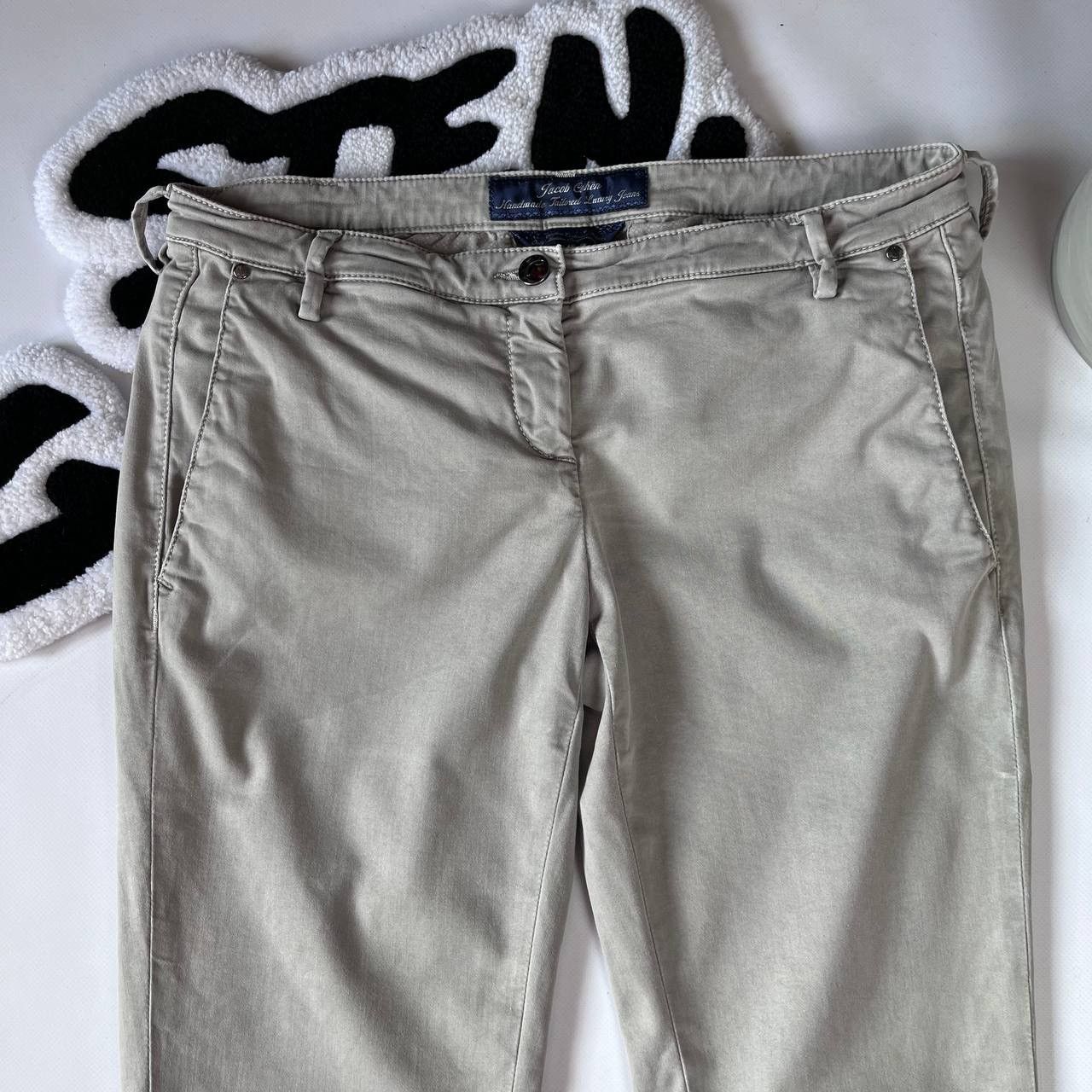 Designer × Jacob Cohen Jacob Cohen Luxury Grey Stretch Trousers Size 33" - 3 Thumbnail