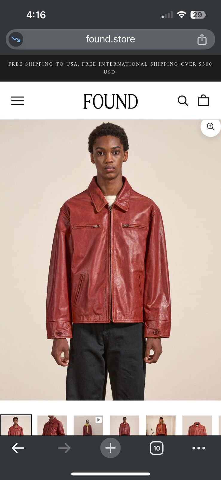 Other Marlboro Sun Faded Leather Racer Jacket Size US L / EU 52-54 / 3 - 3 Thumbnail