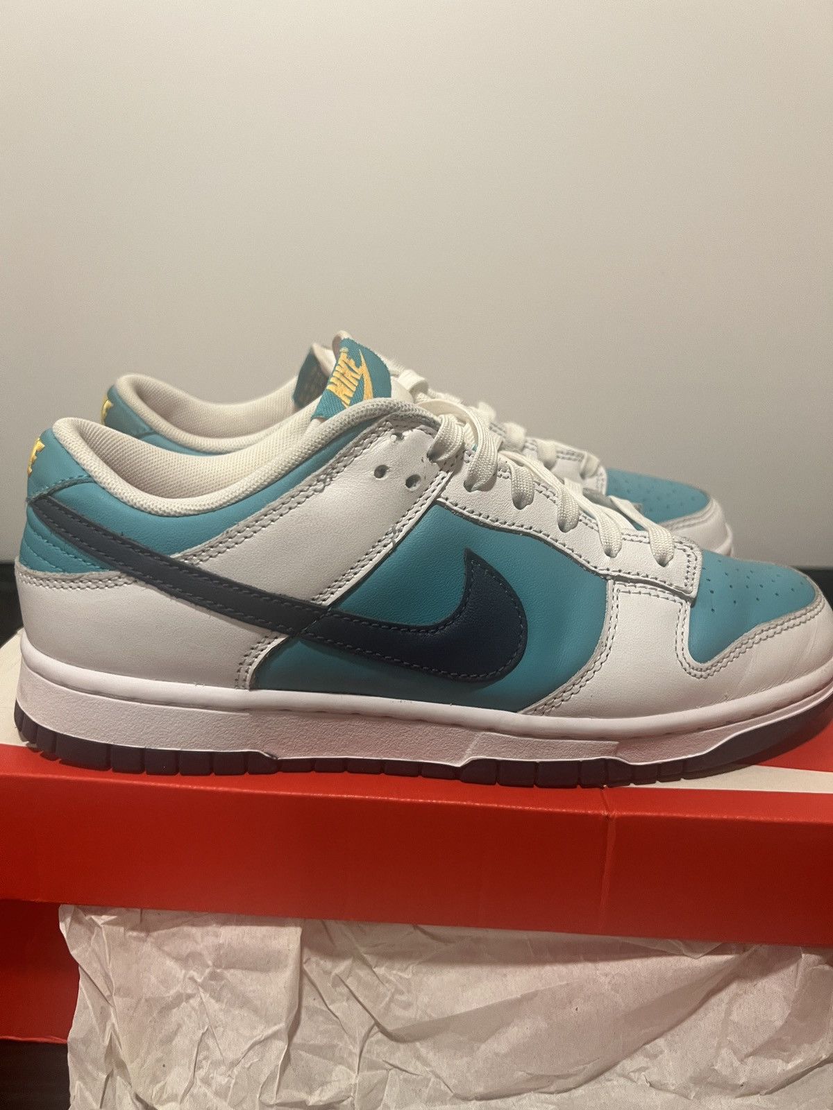 Nike SIZE 8 MEN - Nike Dunk Low Retro Dusty Cactus Thunder Blue Size US 8 / EU 41 - 4 Thumbnail