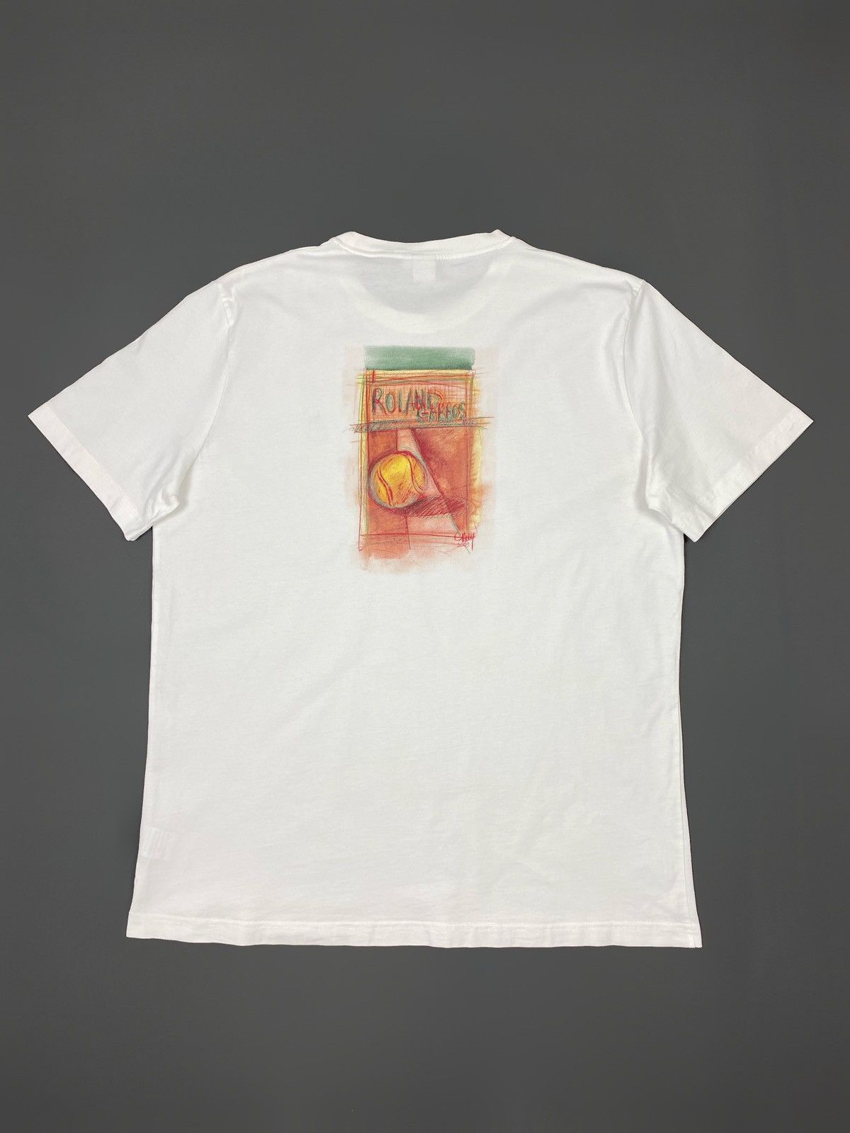 Other 2009 Roland Garros Official Court Art Graphic Tee Size US XL / EU 56 / 4 - 5 Thumbnail
