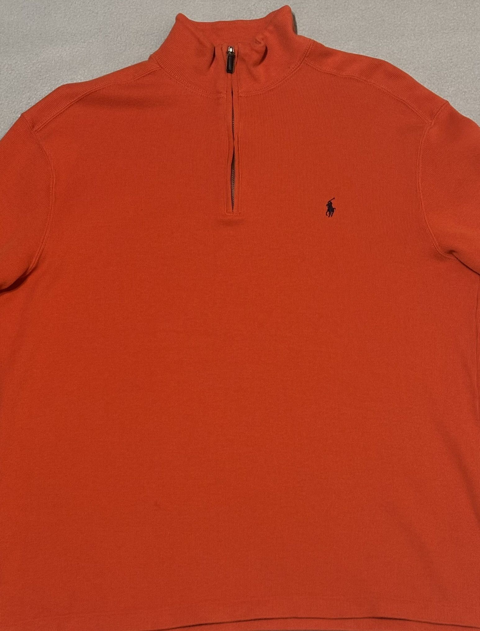 Polo Ralph Lauren Polo Ralph Lauren 1/4 zip sweatshirt orange large Size US L / EU 52-54 / 3 - 8 Thumbnail