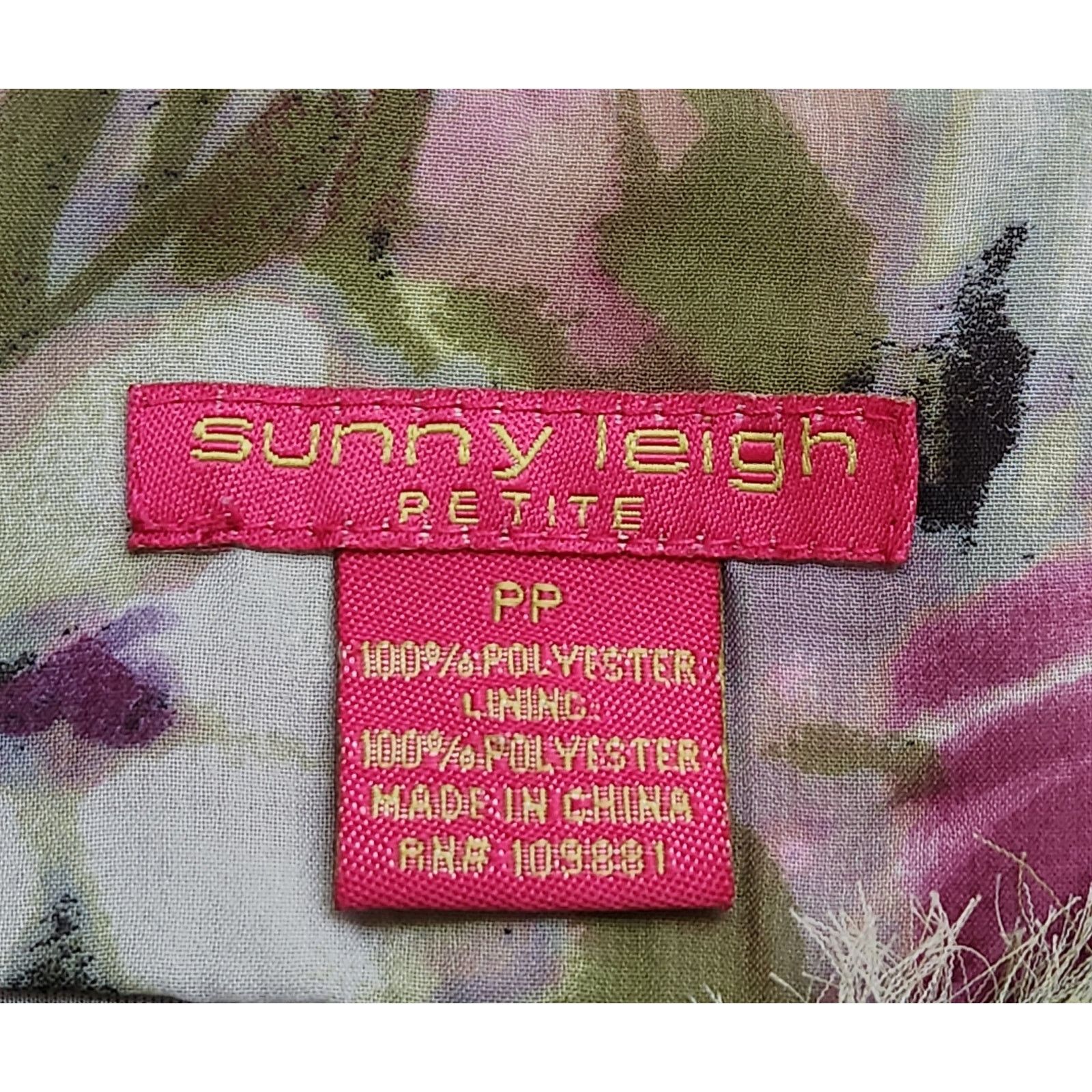 Other Sunny Leigh Purple Multicolor Floral Print Top PP SP Lined Size S / US 4 / IT 40 - 5 Thumbnail