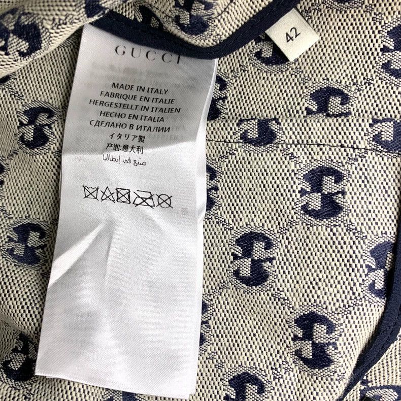 Gucci Gucci Gray logo jacquard full-print cotton casual skirt 250 Size 27" / US 4 / IT 40 - 7 Thumbnail