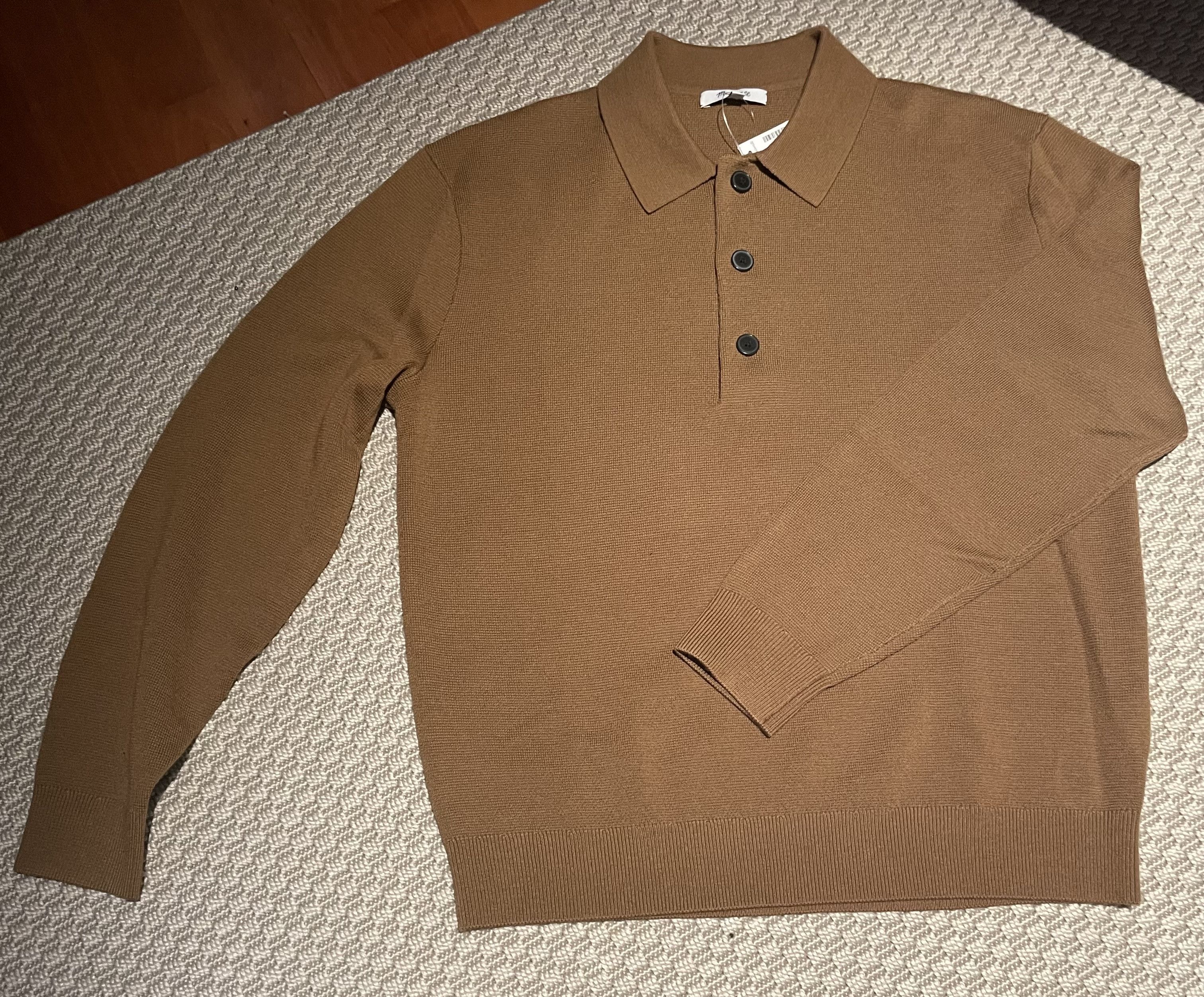 Madewell Mustard Knit Polo Size US S / EU 44-46 / 1 - 3 Thumbnail