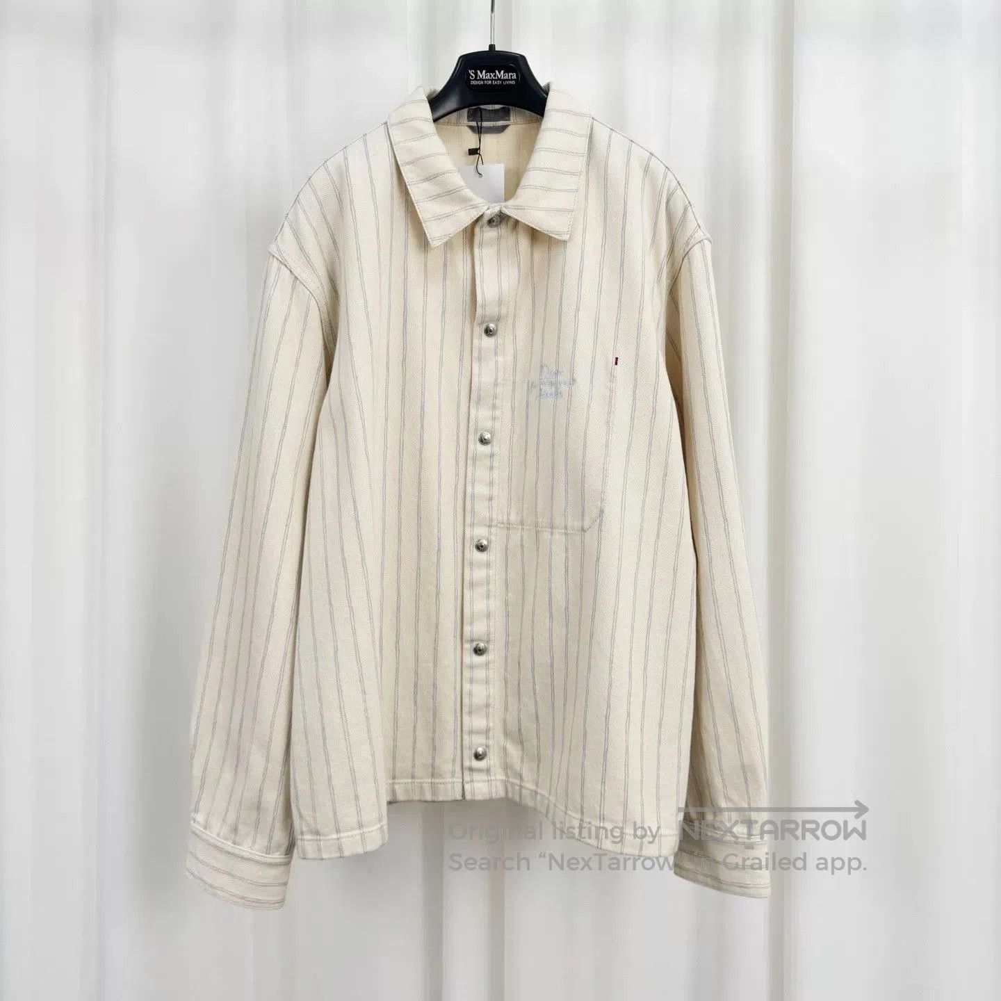 Dior Dior 25 Beige Striped Denim Jacket. Size US M / EU 48-50 / 2 - 1 Thumbnail