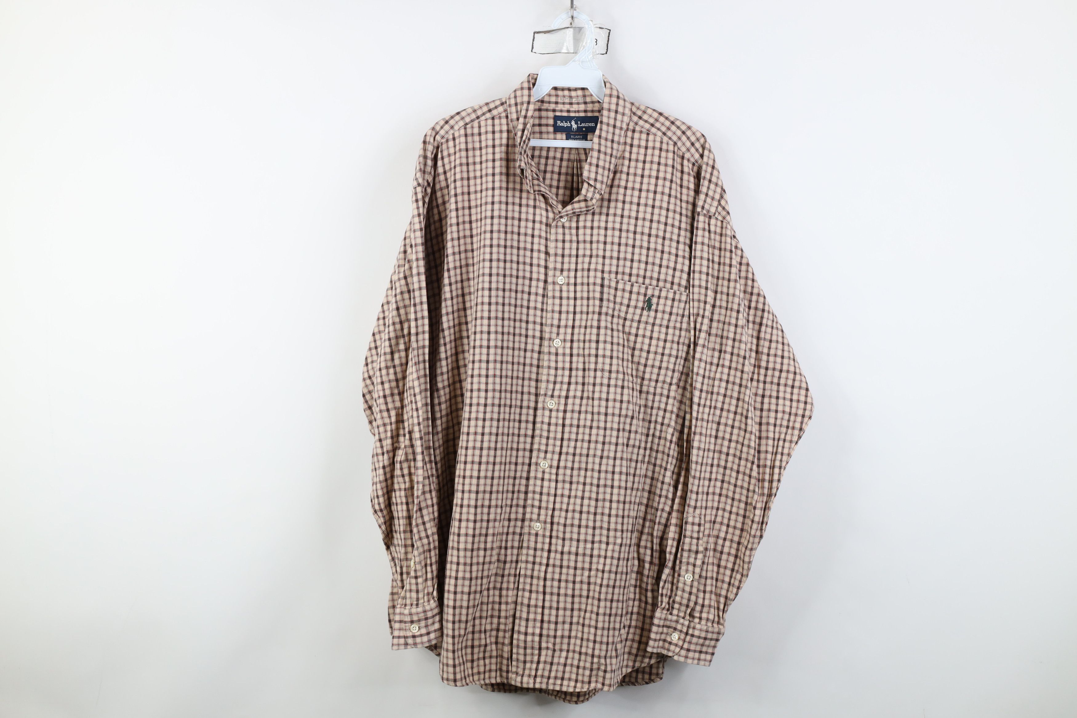 Ralph Lauren Vintage 90s Ralph Lauren Flannel Collared Button Down Shirt Size US XL / EU 56 / 4 - 1 Thumbnail