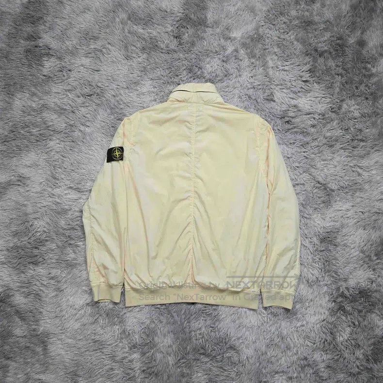Stone Island Stone Island Cream Yellow Logo Half-Zip Hooded Jacket Size US L / EU 52-54 / 3 - 2 Thumbnail