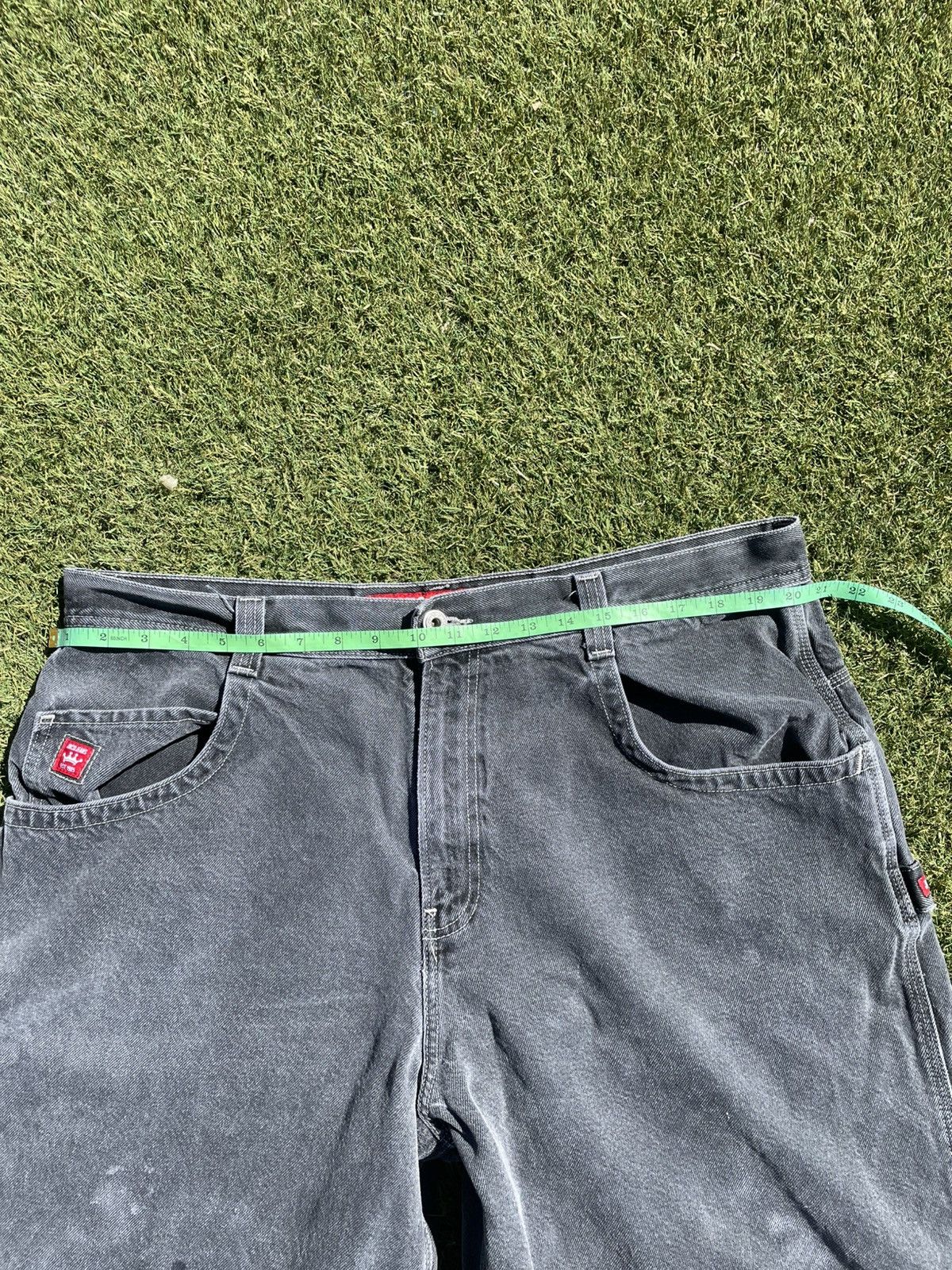 JNCO Vintage 90s Jnco jeans baggy black denim shorts skater jorts Size US 40 / EU 56 - 10 Thumbnail