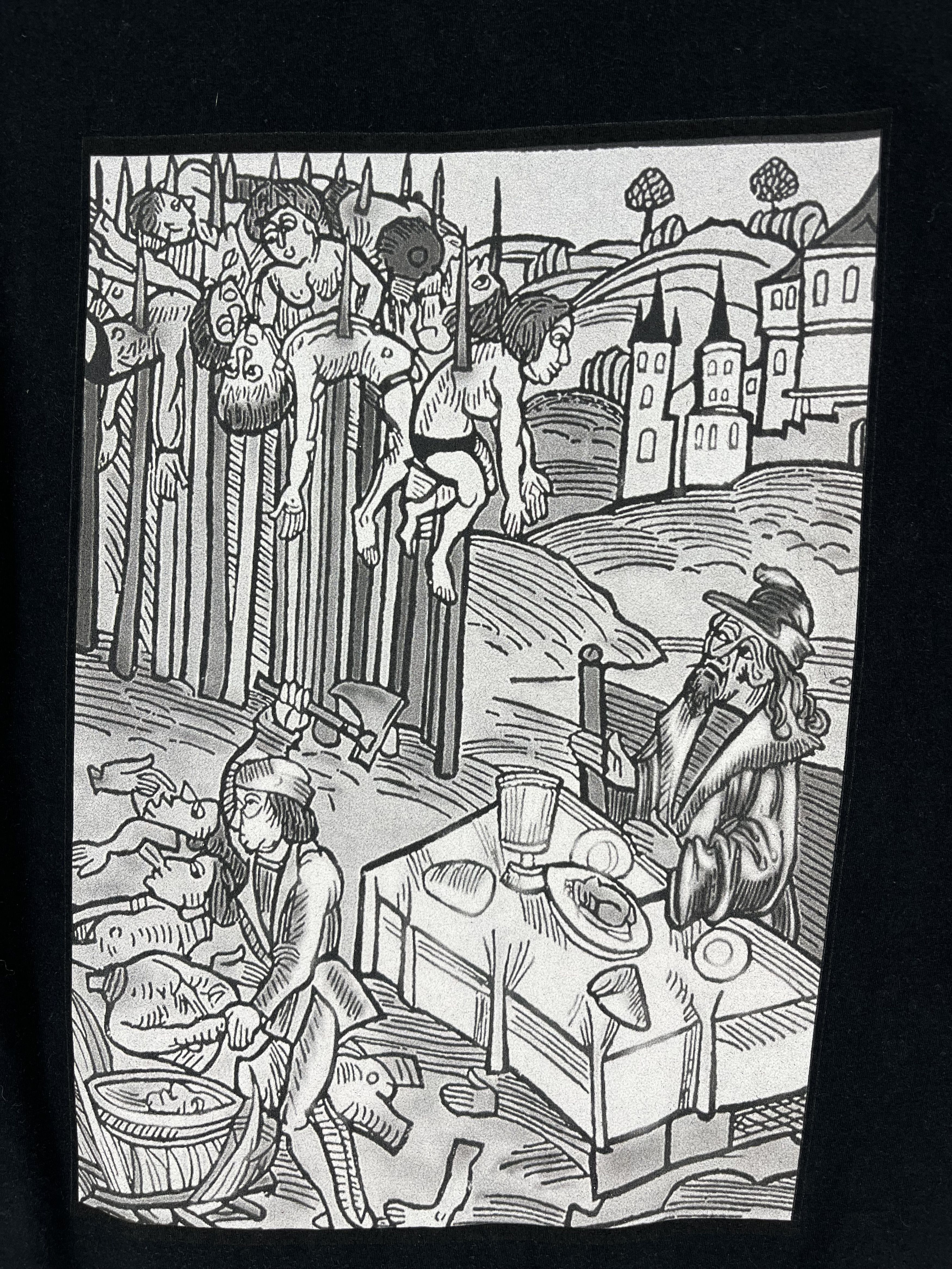 Vintage Vlad The Impaler The Real Dracula - Black Shirt M Size US M / EU 48-50 / 2 - 7 Thumbnail