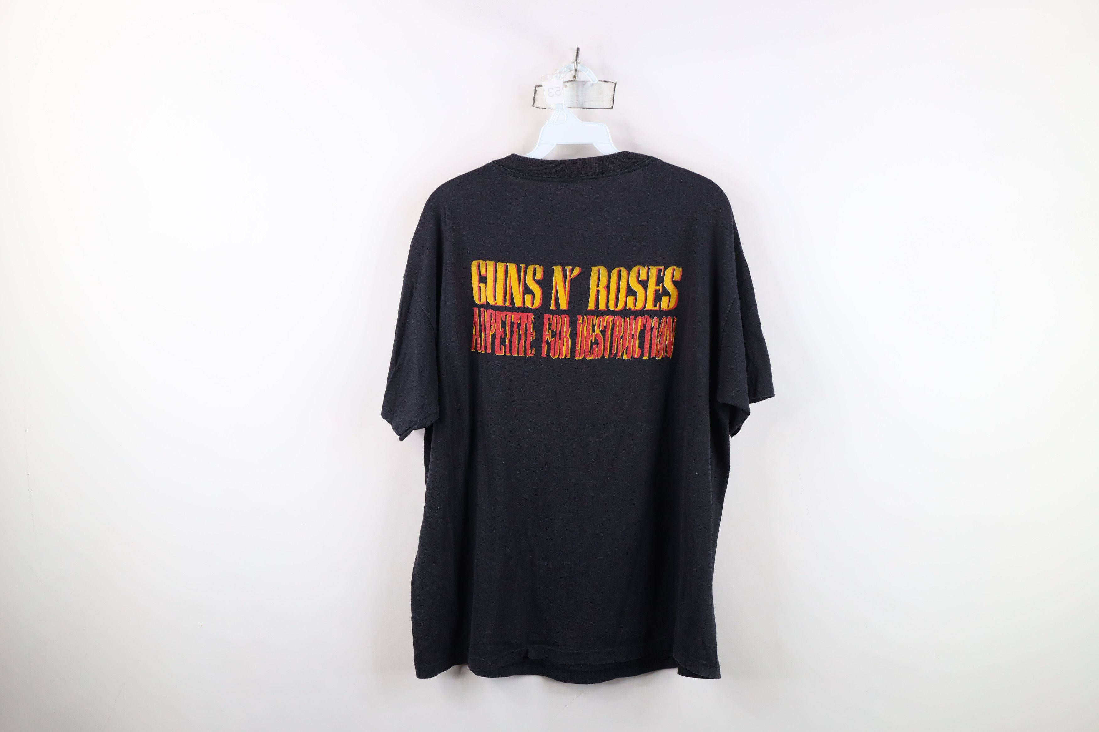 Vintage Vintage 80s For Destruction Guns N Roses Band T-Shirt USA Size US XL / EU 56 / 4 - 11 Thumbnail