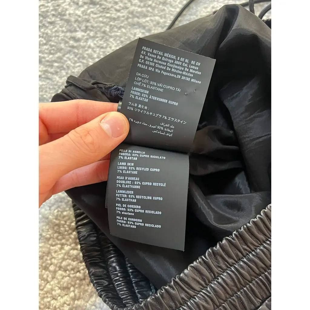 Prada Prada Nappa Leather Bermuda Black Shorts Size US 30 / EU 46 - 7 Thumbnail