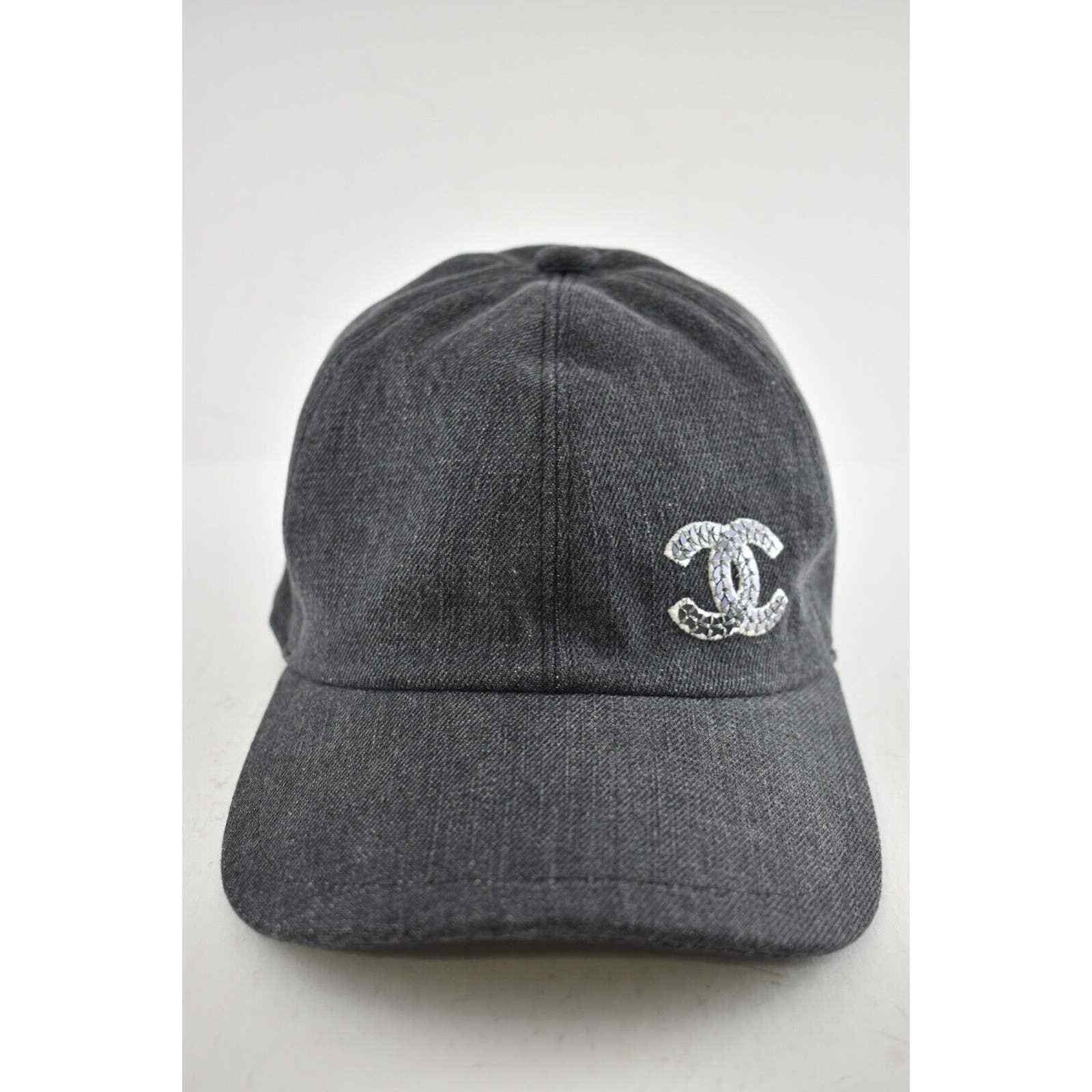 Chanel Chanel Sequin CC White Logo Baseball Cap Curved Peak Hat Size ONE SIZE - 3 Thumbnail