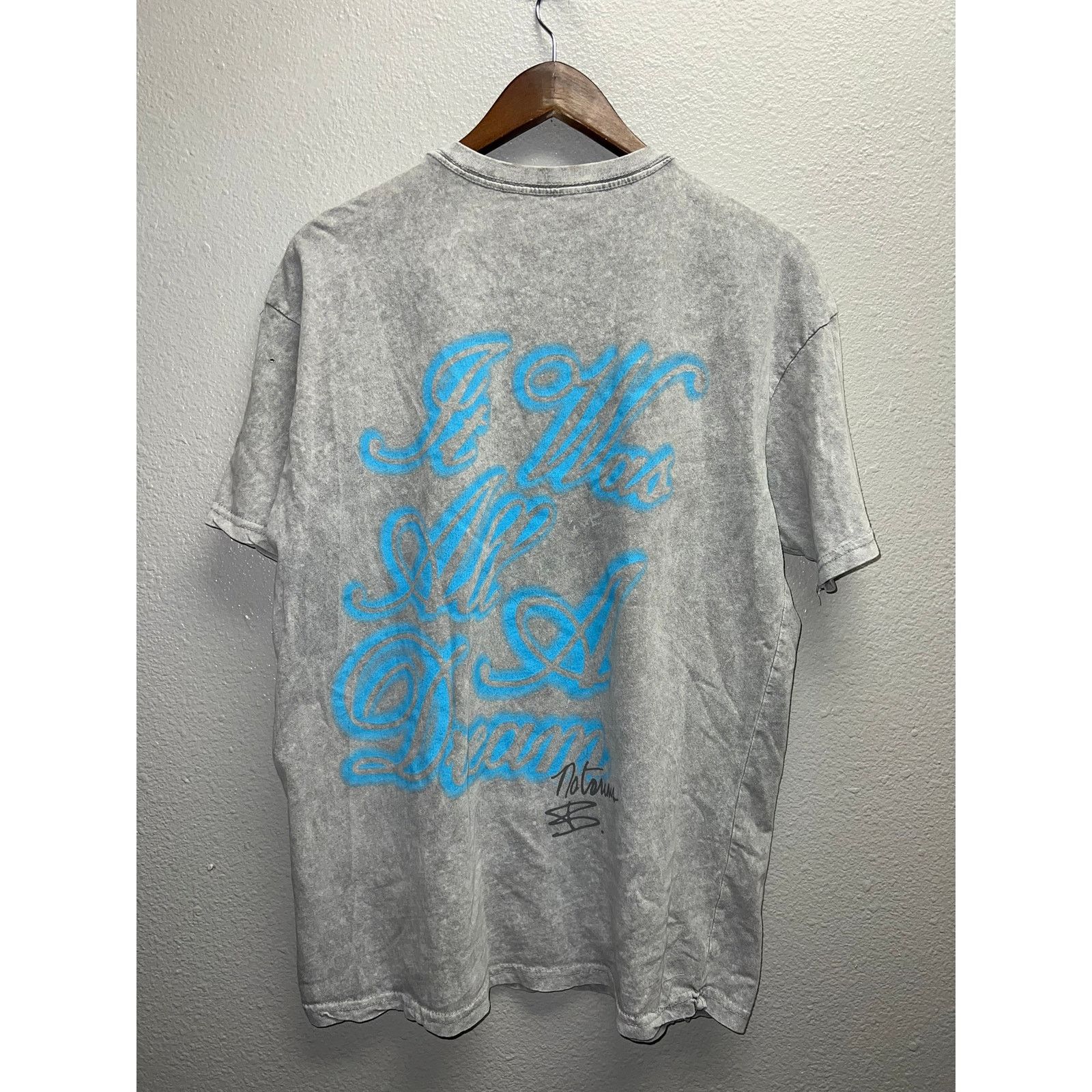 Band Tees Notorious Big It Was All A Dream Shirt Gray Rap Rapper Tee L Size US L / EU 52-54 / 3 - 6 Thumbnail