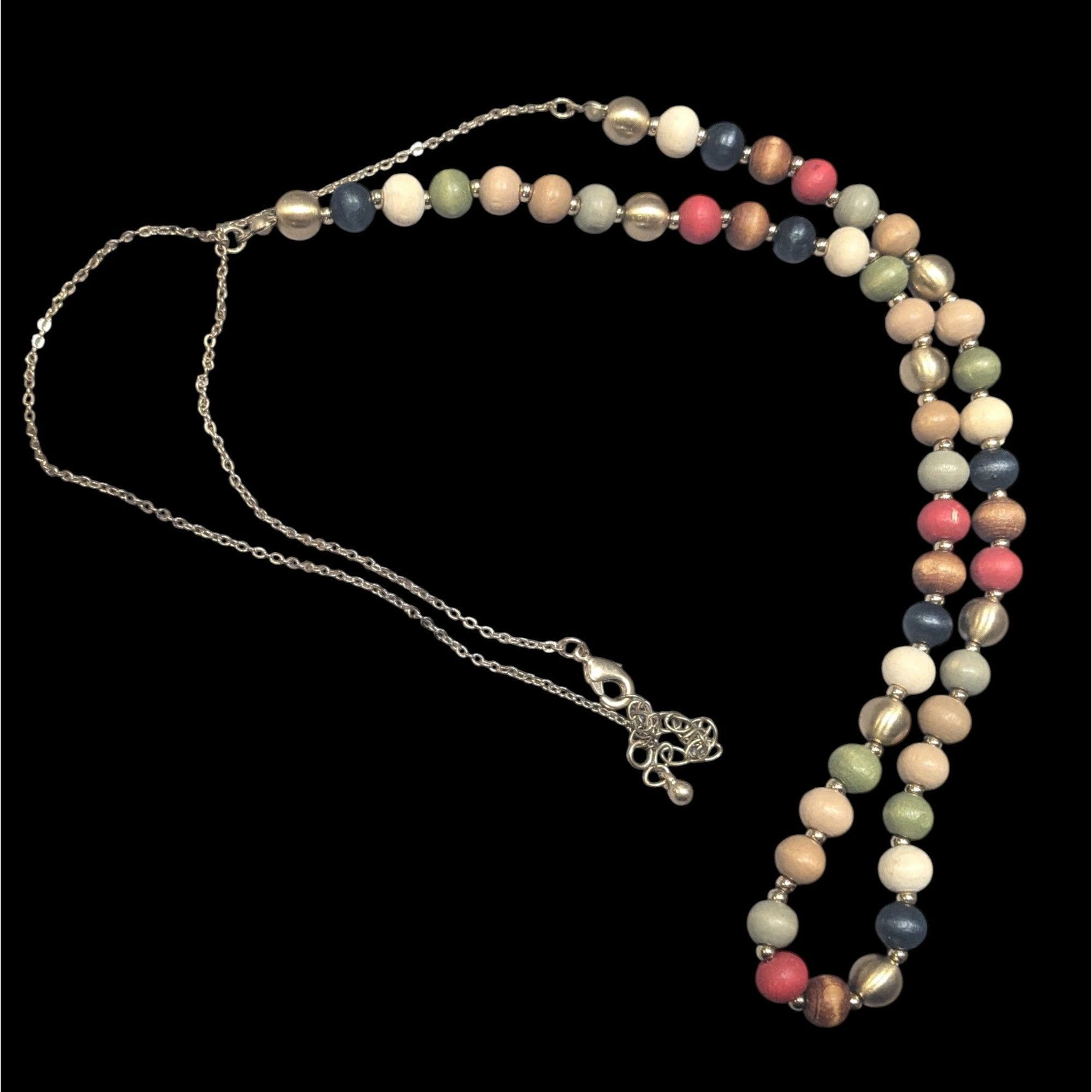 Other Casual Rainbow Painted Wood Beaded Necklace Size ONE SIZE - 1 Thumbnail