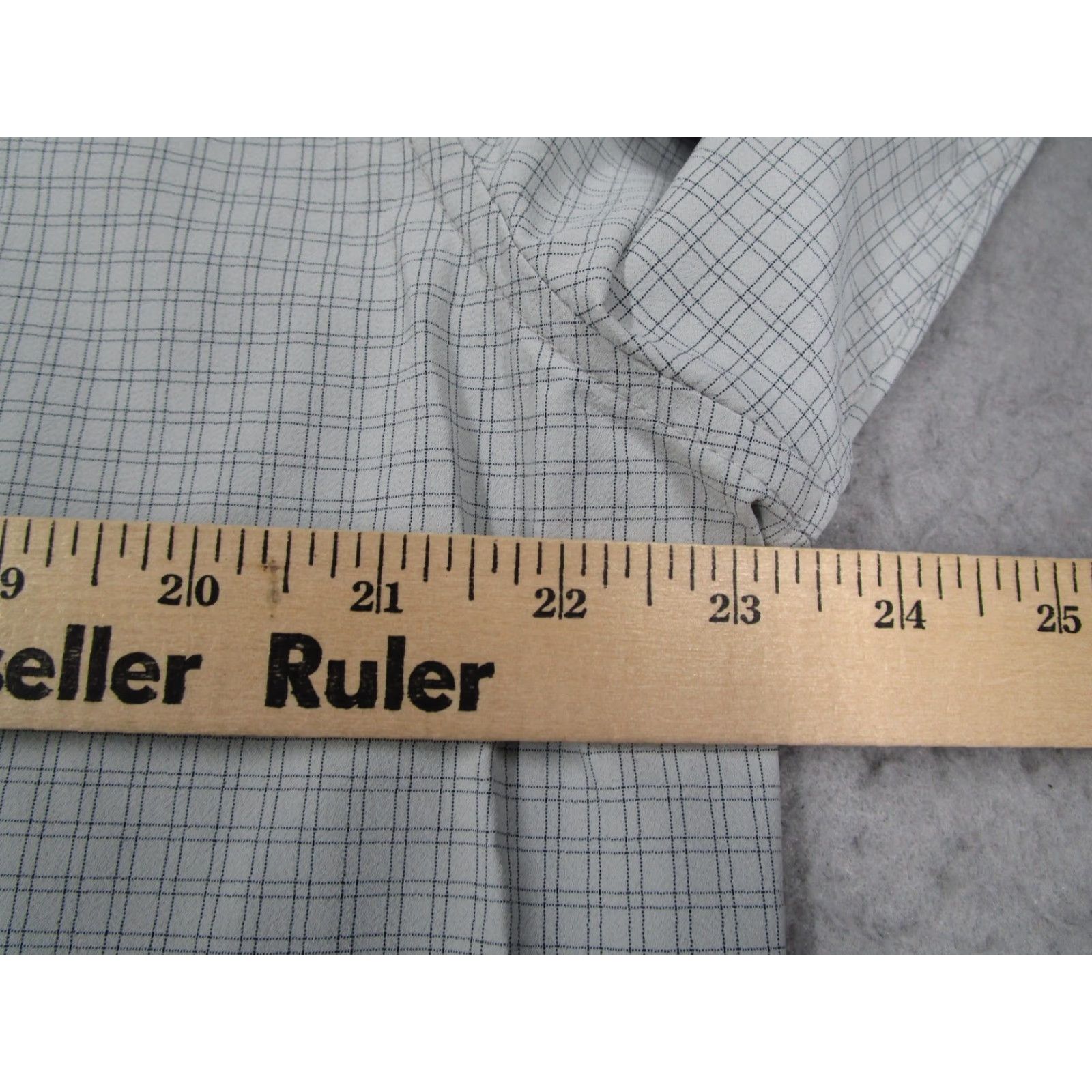 Mizzen+Main Mizzen+Main Leeward Shirt Mens XL Gray Plaid Trim Fit Long Sleeve Performance Shirt Size US XL / EU 56 / 4 - 6 Thumbnail