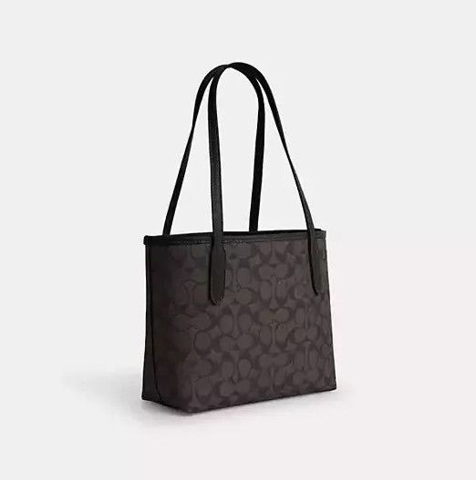 Coach Small City Tote Bag In Signature Canvas CU759 Size ONE SIZE - 11 Thumbnail