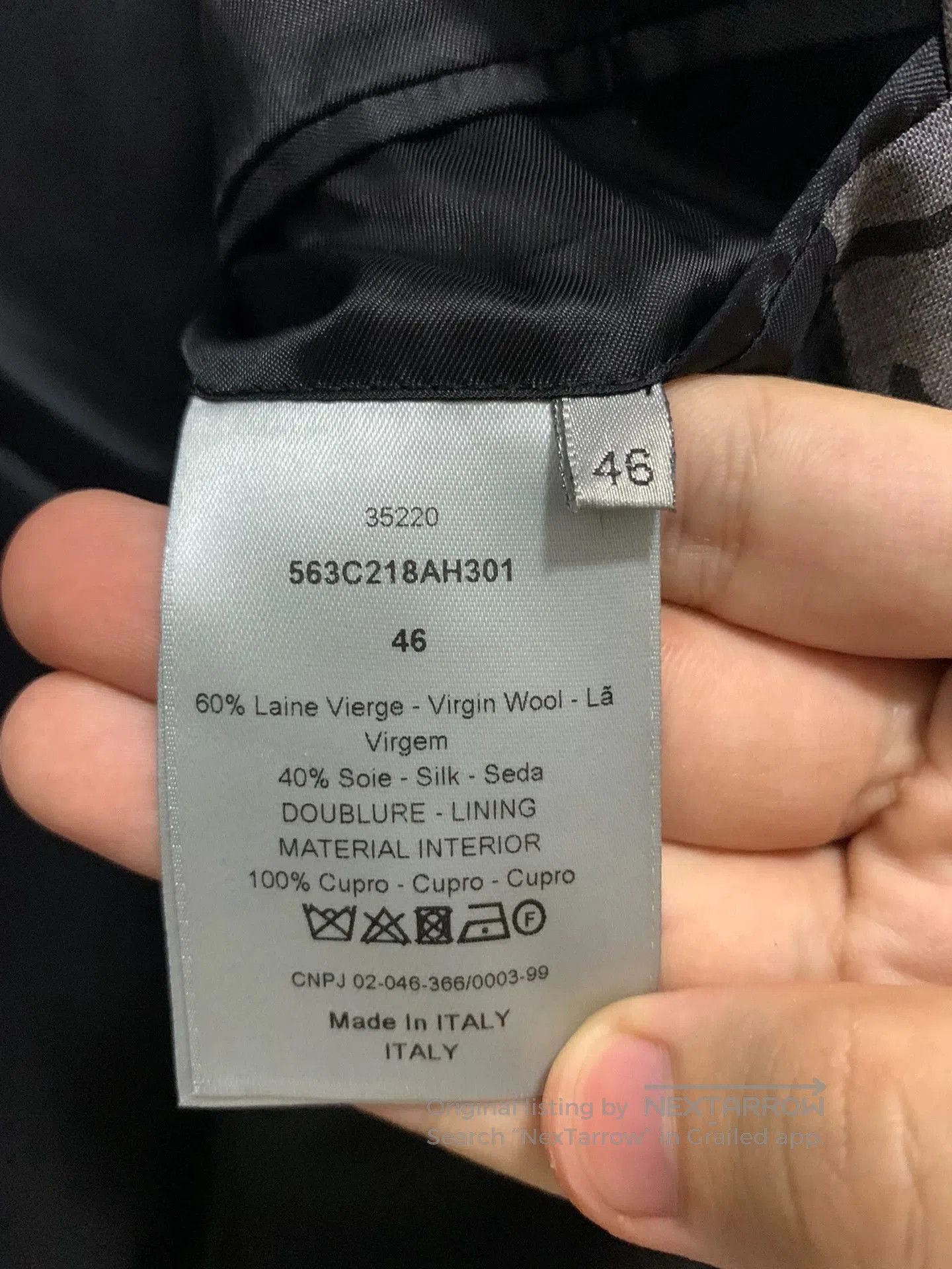 Dior Gray Handwriting Print Blazer. Size US M / EU 48-50 / 2 - 5 Thumbnail