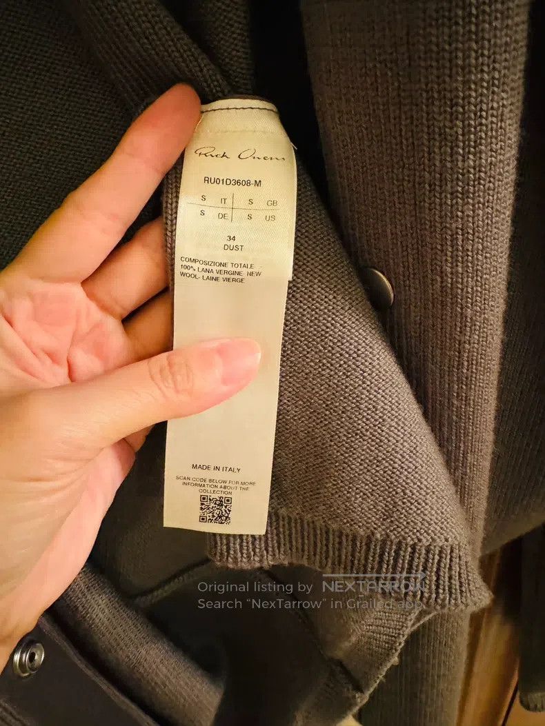 RICK OWENS Wool cardigan