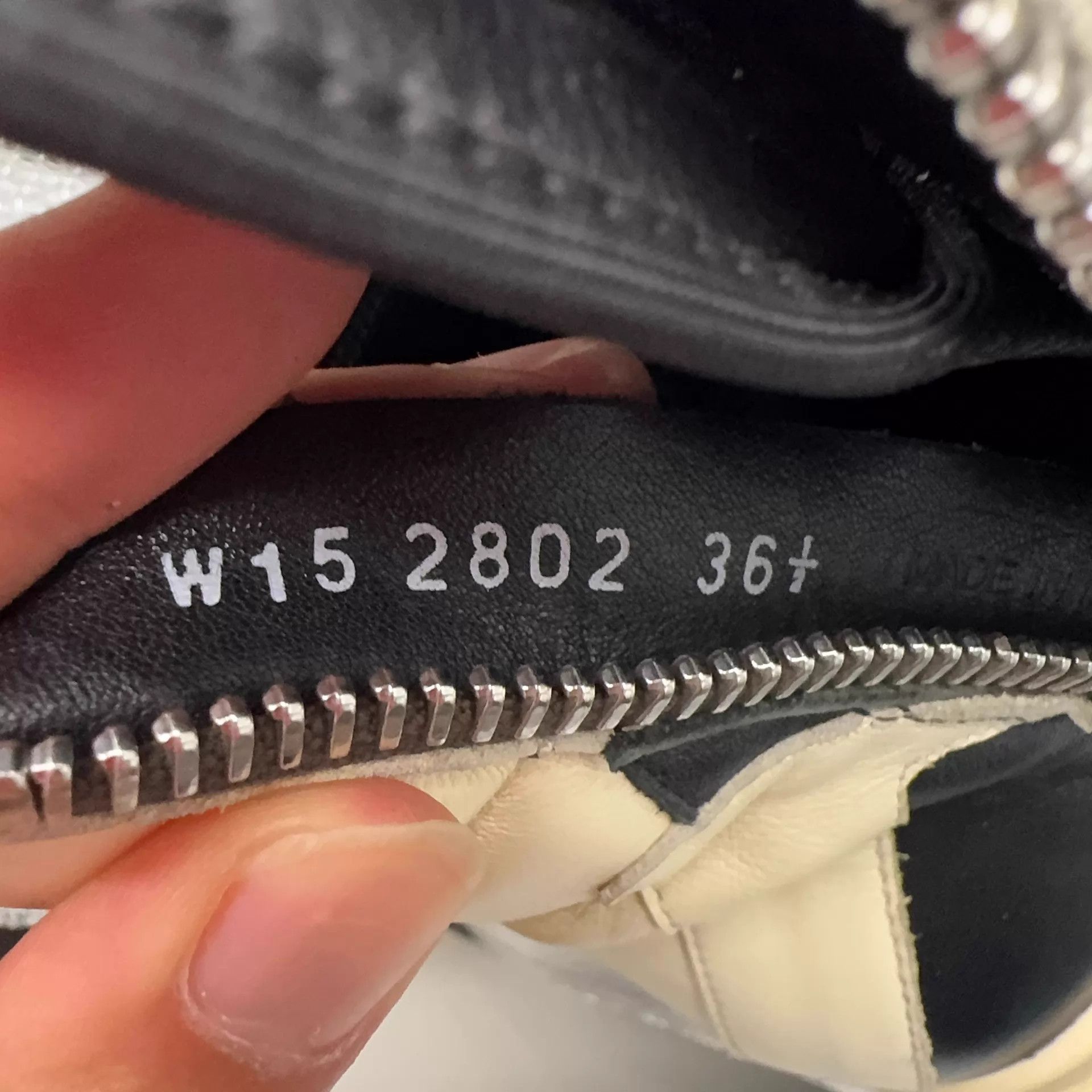 Rick Owens RICK OWENS/RO Black & White Shoes Size 36.5 Size US 6 / IT 36 - 9 Thumbnail
