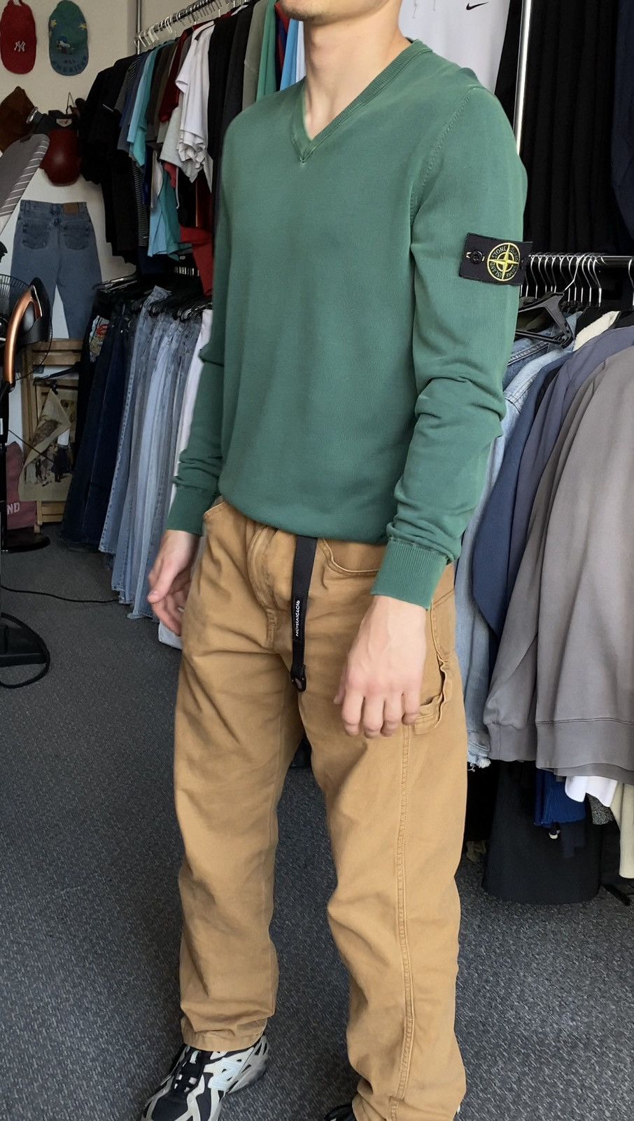 Stone Island Vintage Stone Island V Neck Summer Knitwear Sweater Size US L / EU 52-54 / 3 - 8 Thumbnail