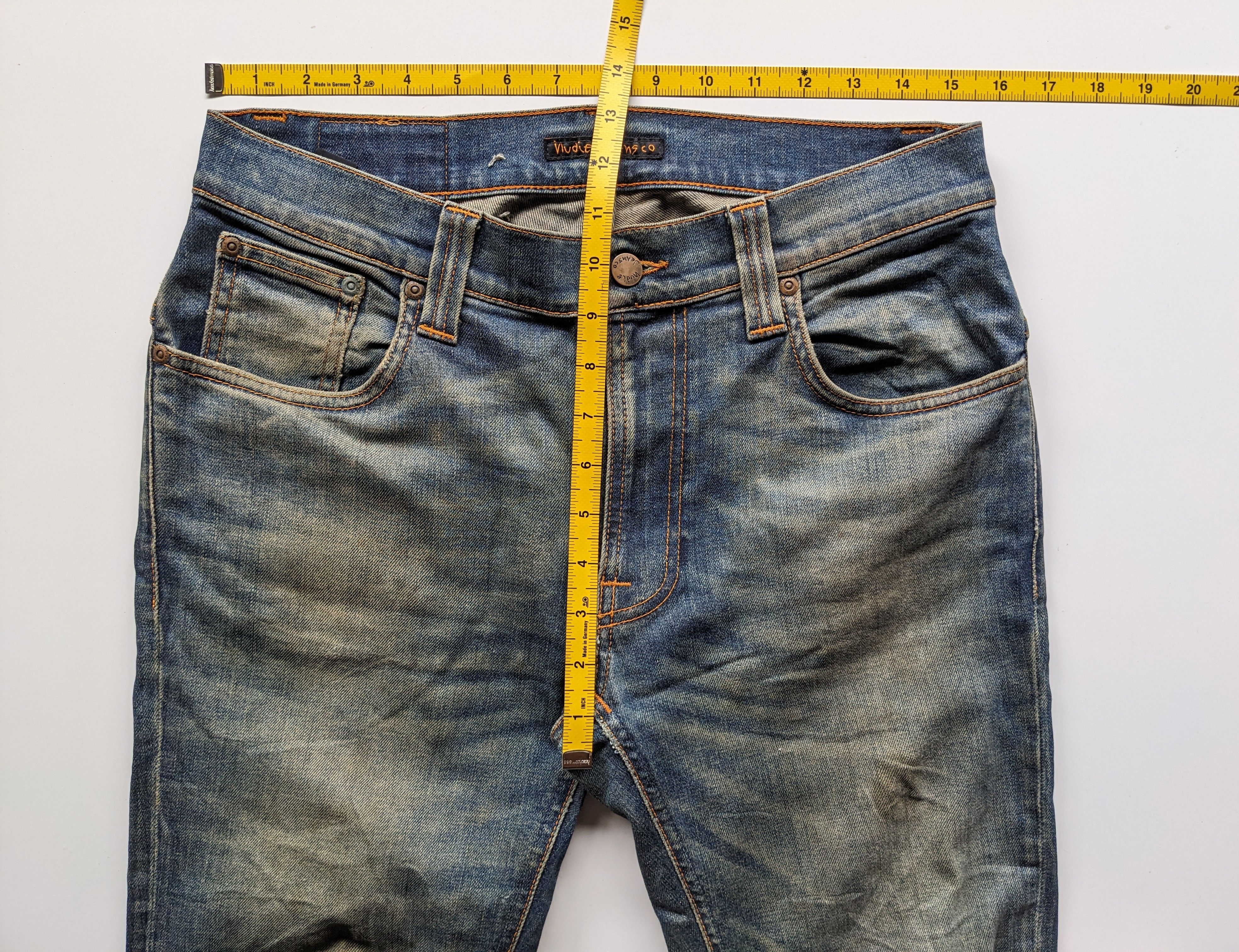 Jean × Nudie Jeans Nudie Jeans Thin Finn made in italy 31 x 32inches Size US 31 - 7 Thumbnail