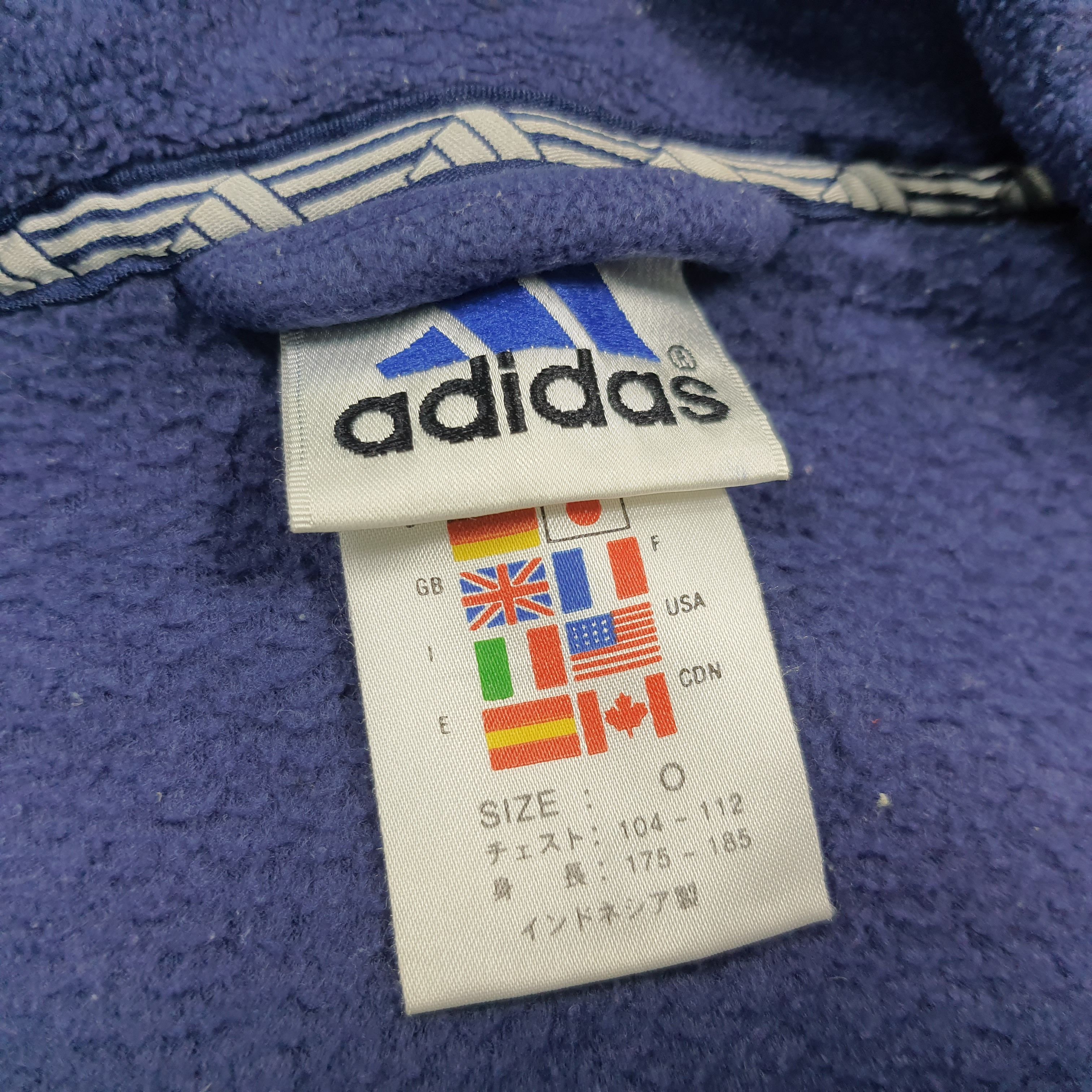 Adidas Vintage Adidas Track Jacket Fleece Full Zip Custom Y's Logo Size US L / EU 52-54 / 3 - 6 Thumbnail