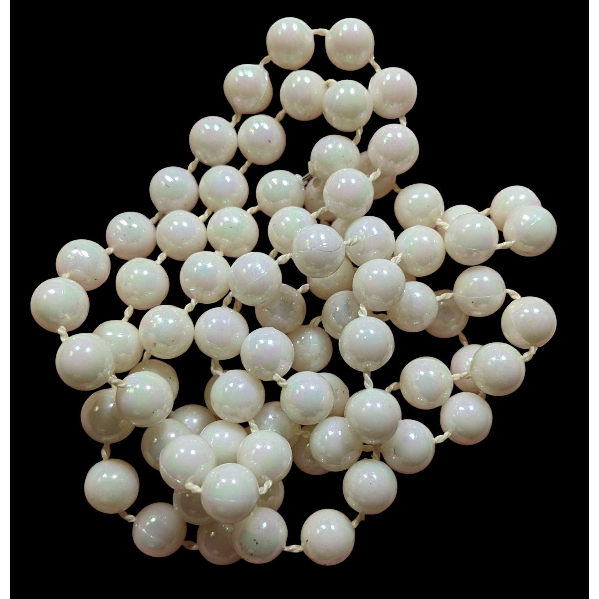 Other Iridescent White Faux Pearl Beaded Necklace Size ONE SIZE - 4 Thumbnail