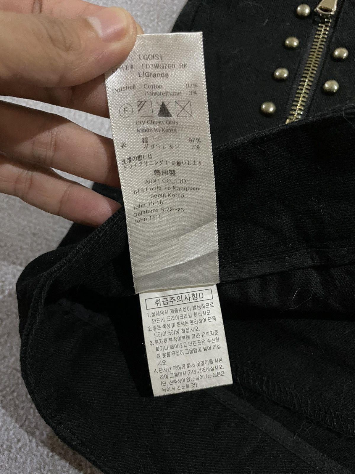If Six Was Nine × Le Grande Bleu (L.G.B.) × True Religion Egoist Hot Pants Punk style Size 29" - 9 Thumbnail