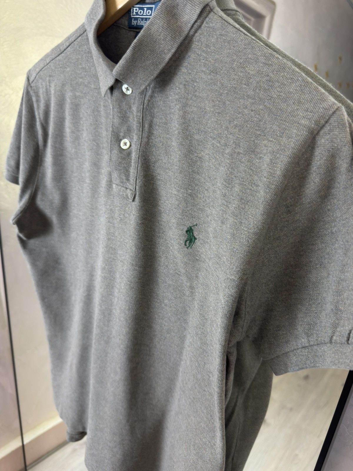 Polo Ralph Lauren Polo Ralph Lauren Custom Fit Grey Pique Polo Green Pony Size US S / EU 44-46 / 1 - 3 Thumbnail