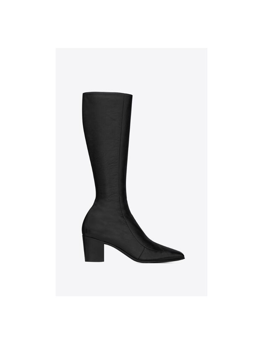 Saint Laurent Paris Otto Zipped Boots in Smooth Leather Size US 9 / EU 42 - 1 Thumbnail
