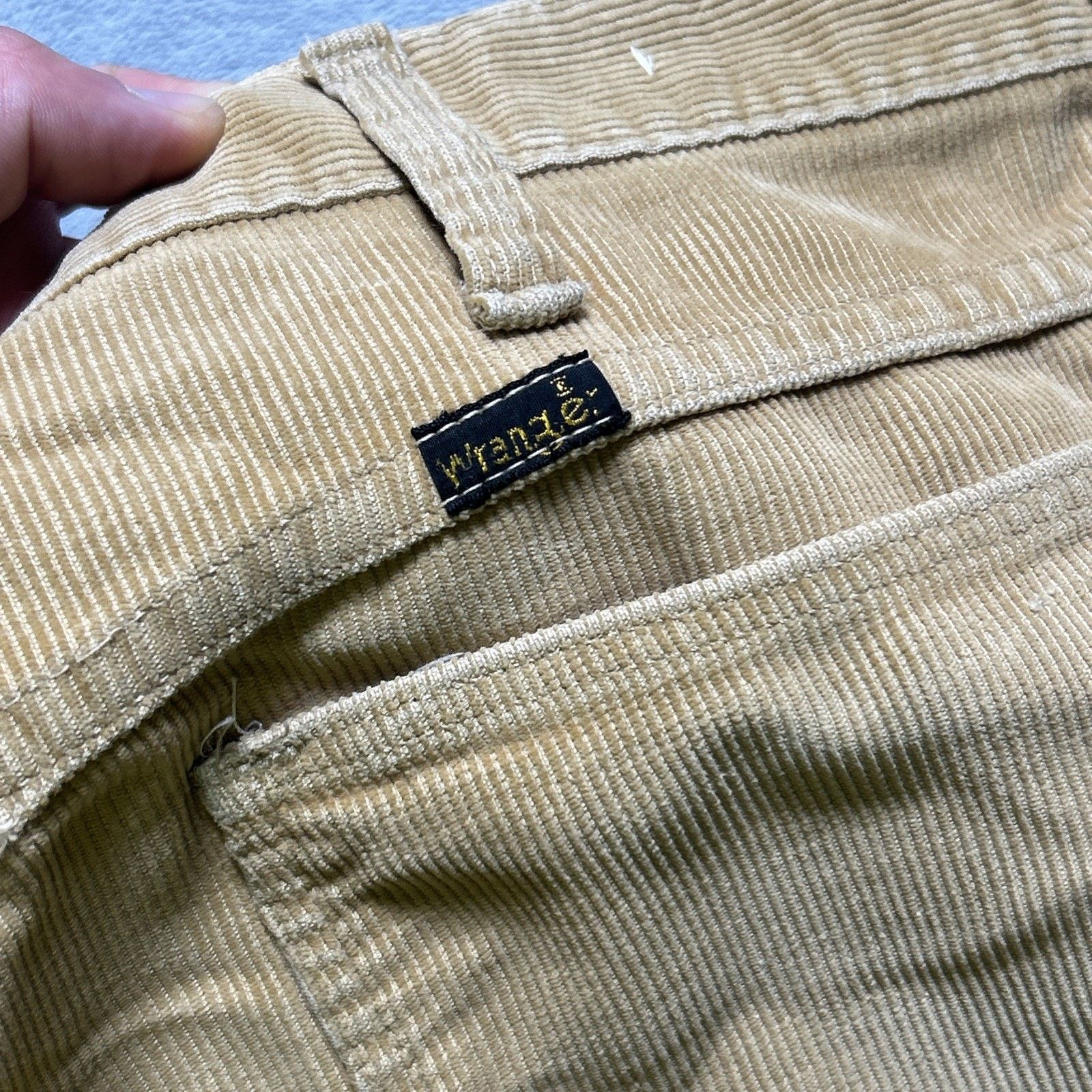 Wrangler 80s Talon Wrangler Corduroy Baggy Flare Pants Women 14 36x30 Size 36" / US 14 / IT 50 - 3 Thumbnail